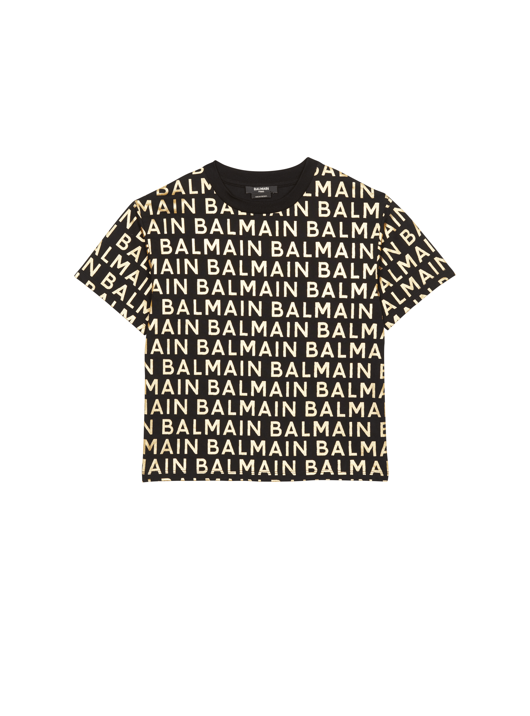 Camiseta Balmain dorada