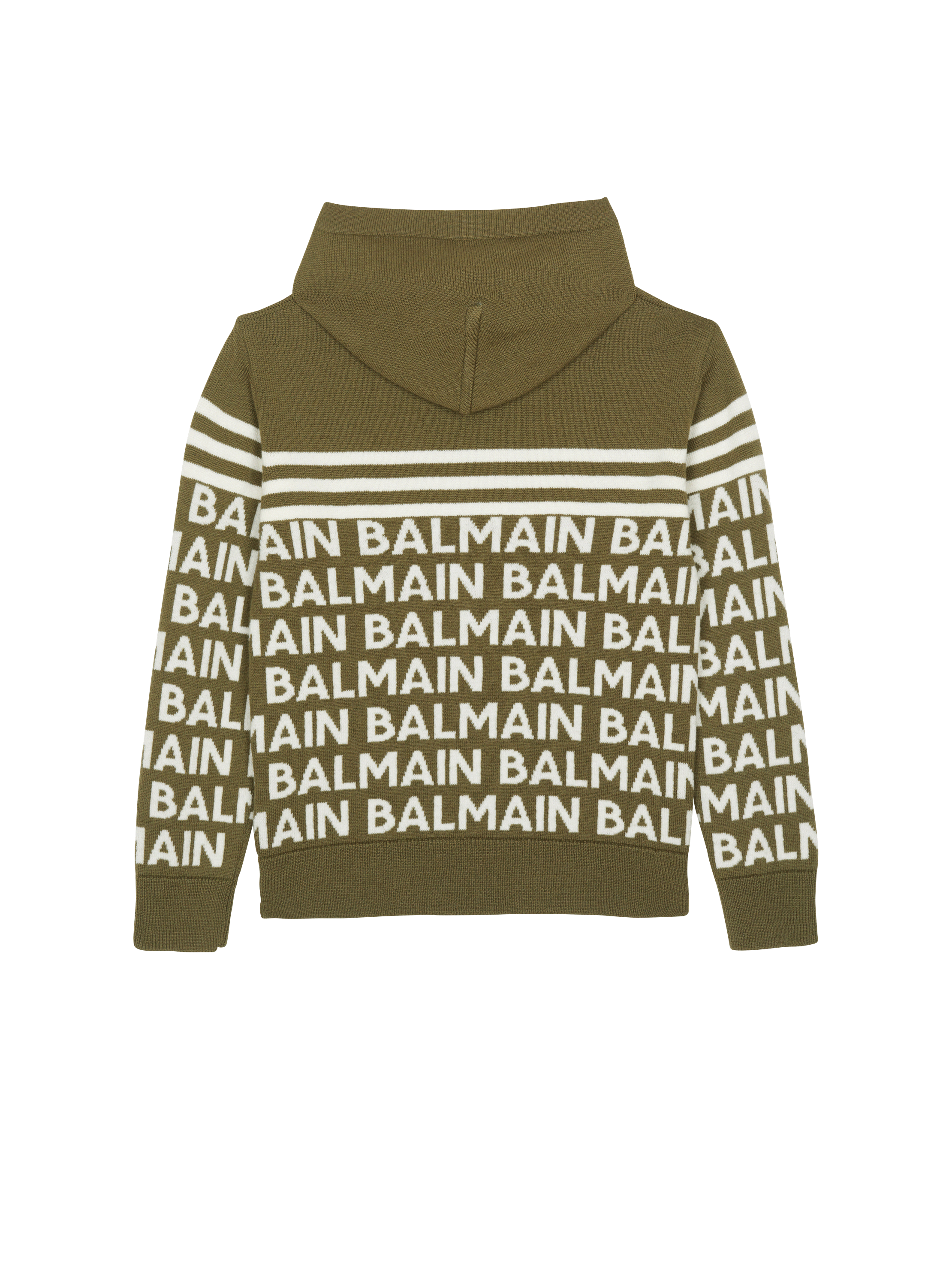 Balmain fine knit hooded sweatshirt Women Men BALMAIN