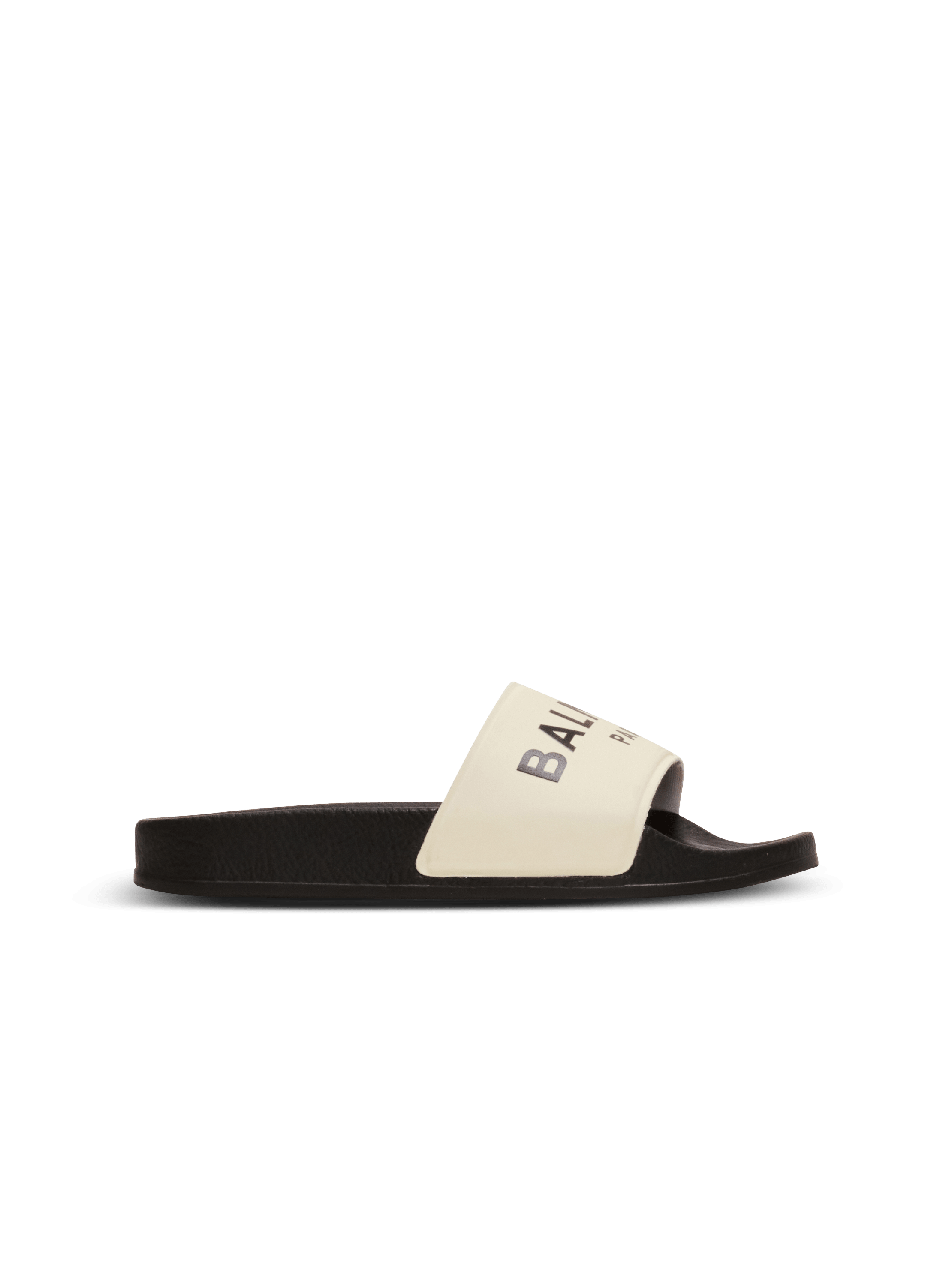 Flat Balmain logo sandals