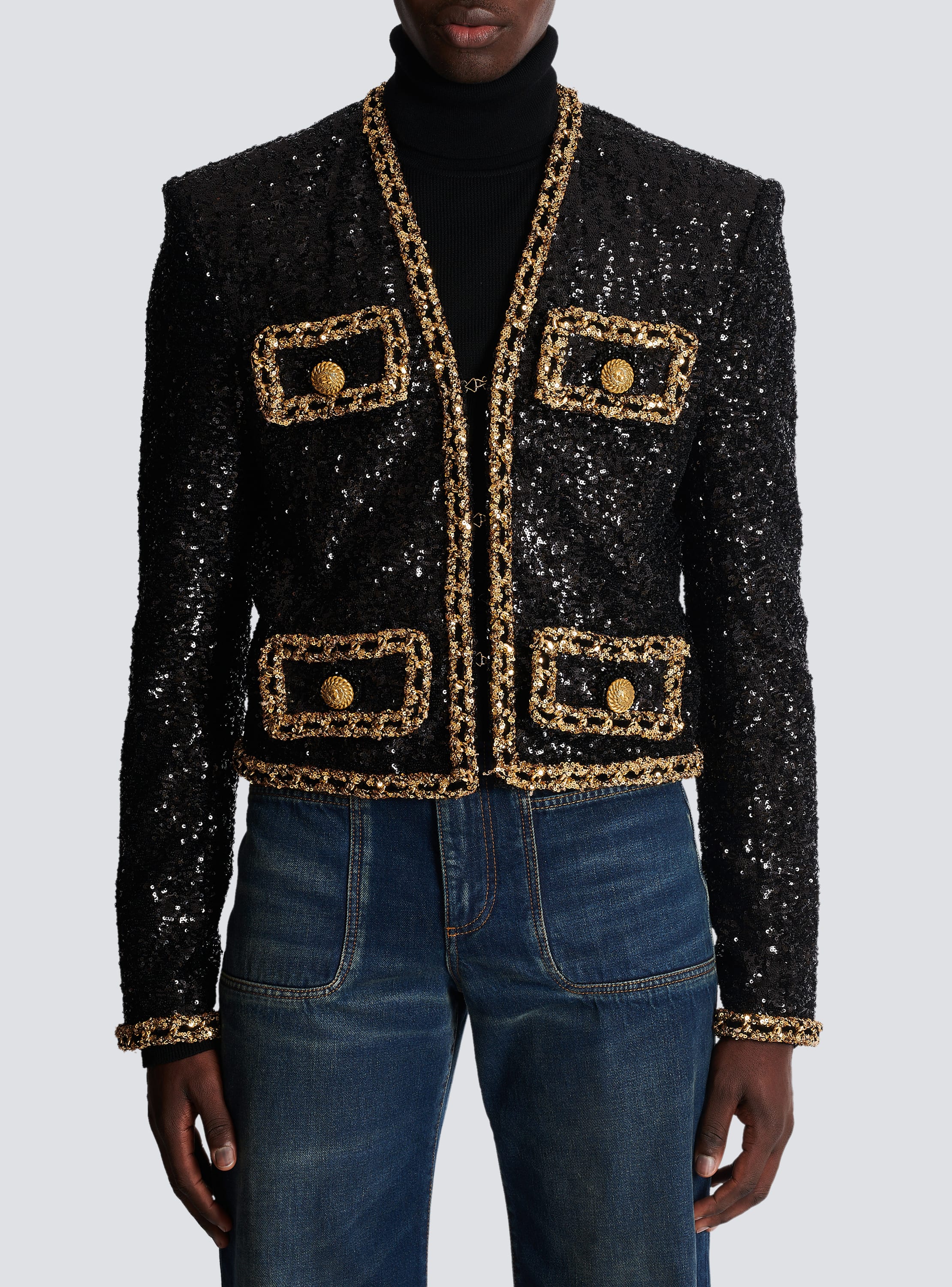 sequin jacket - &amp; Men | BALMAIN