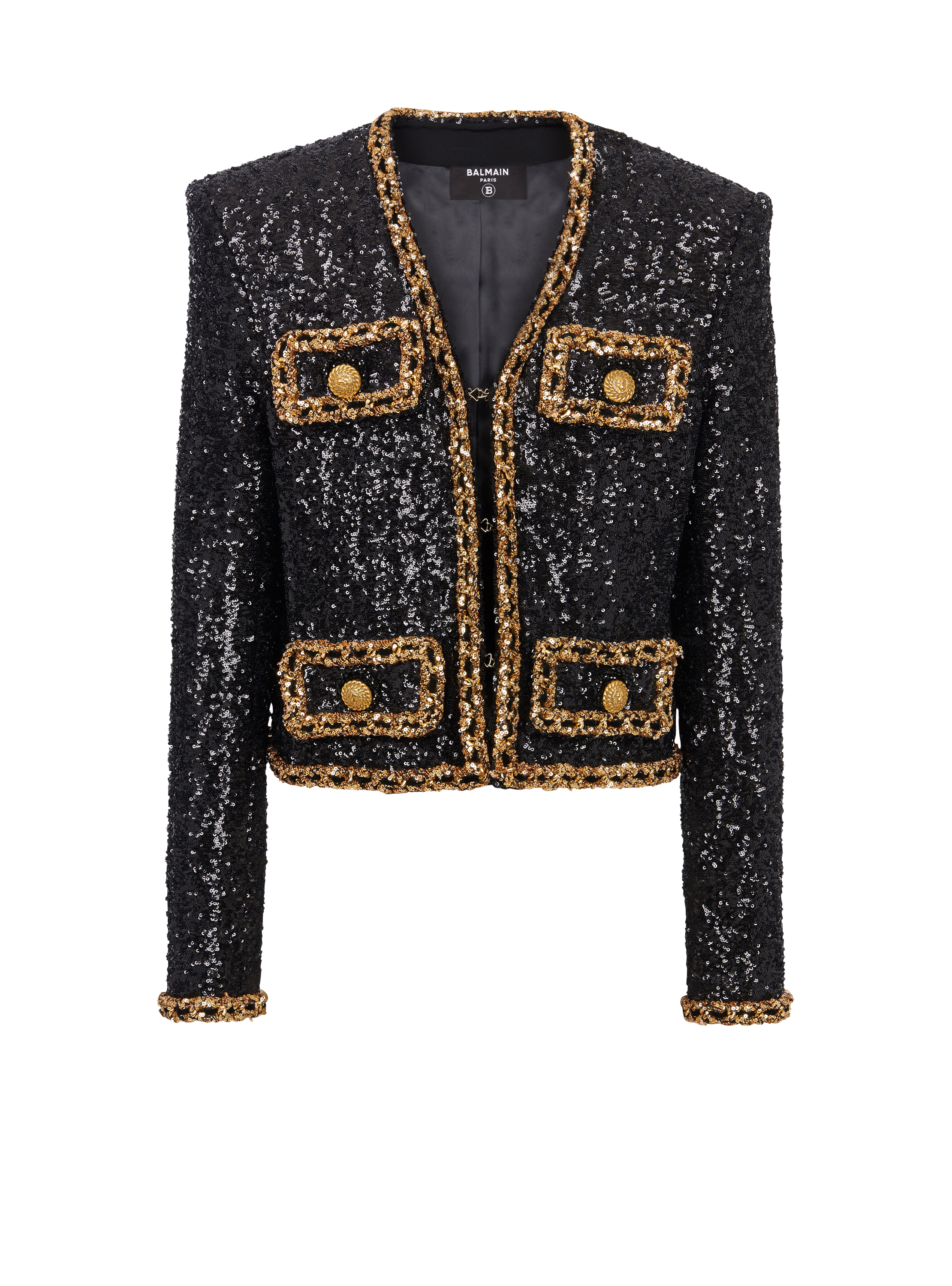 Veste courte à sequins