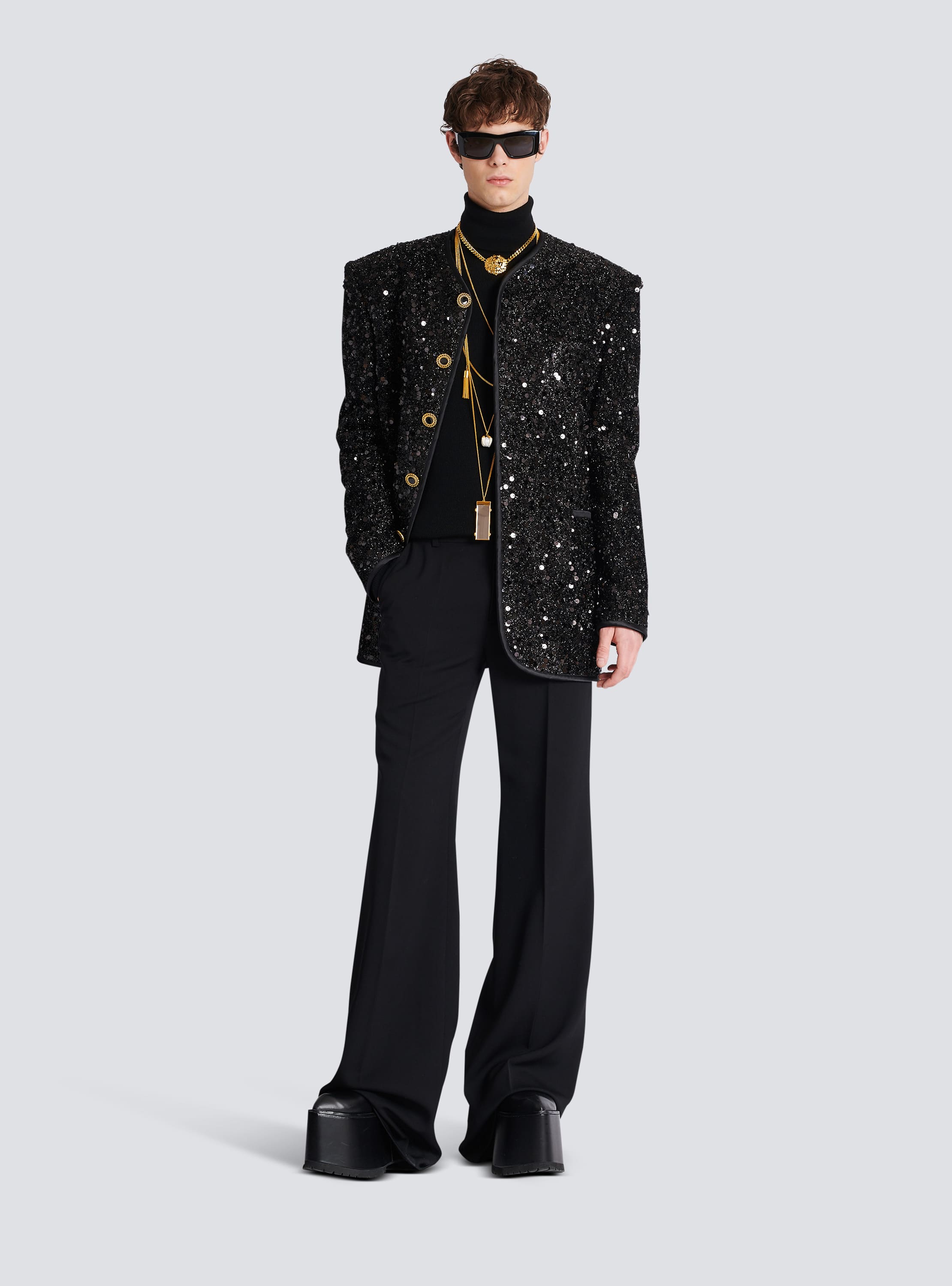 Sequinned lurex jacket