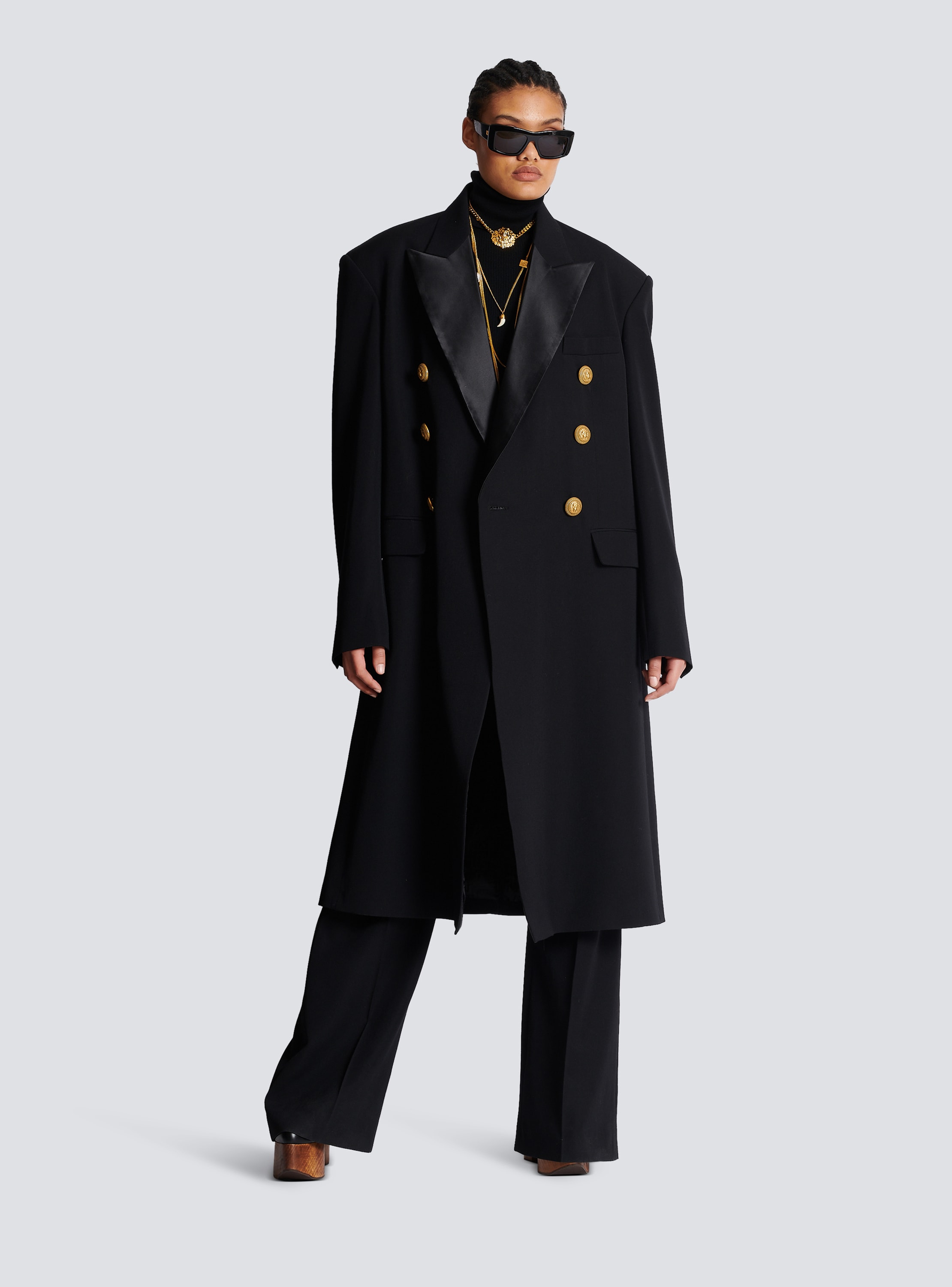 Long military-style coat - Women Men | BALMAIN