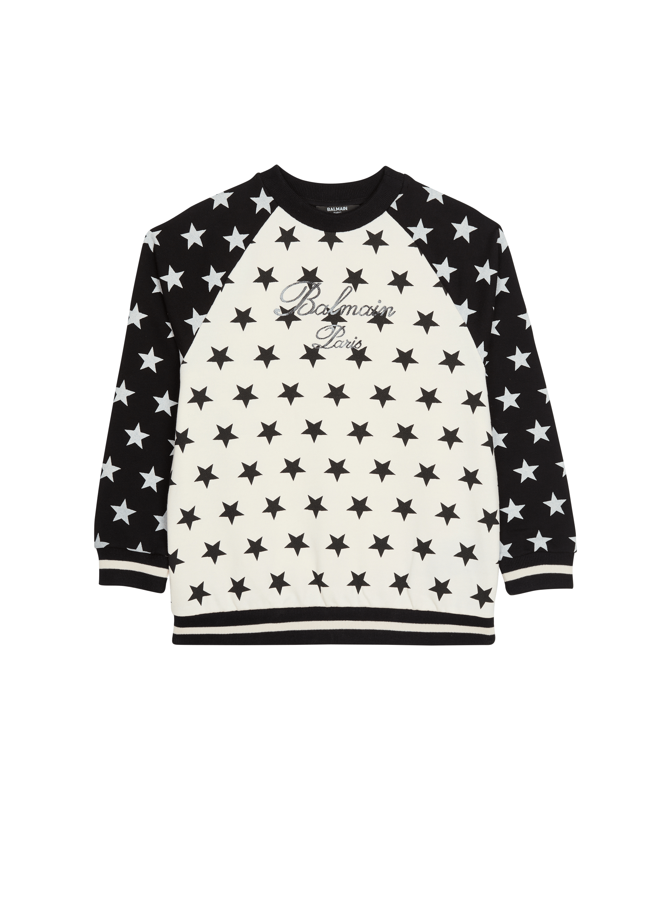 Balmain Signature Sweatshirt mit Sternen