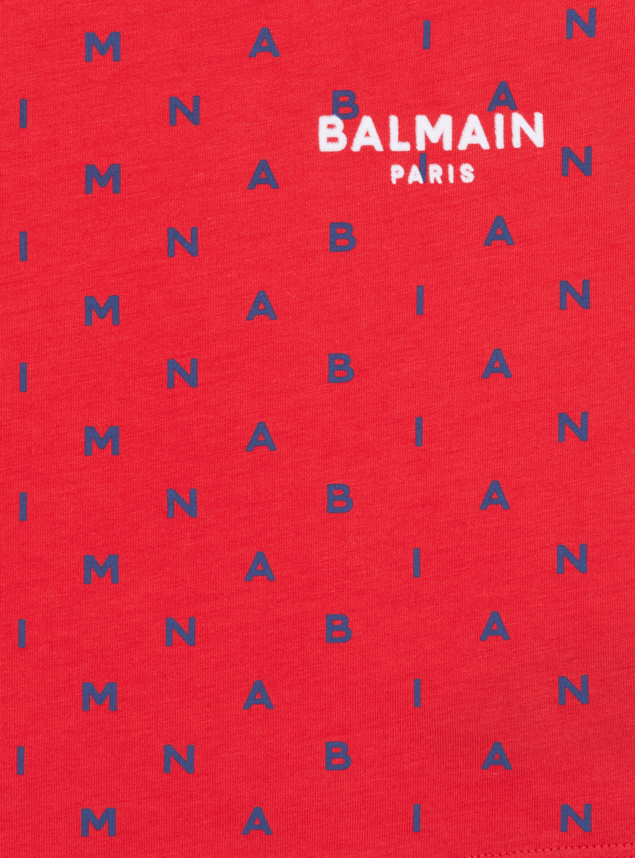 Camiseta con letras Balmain