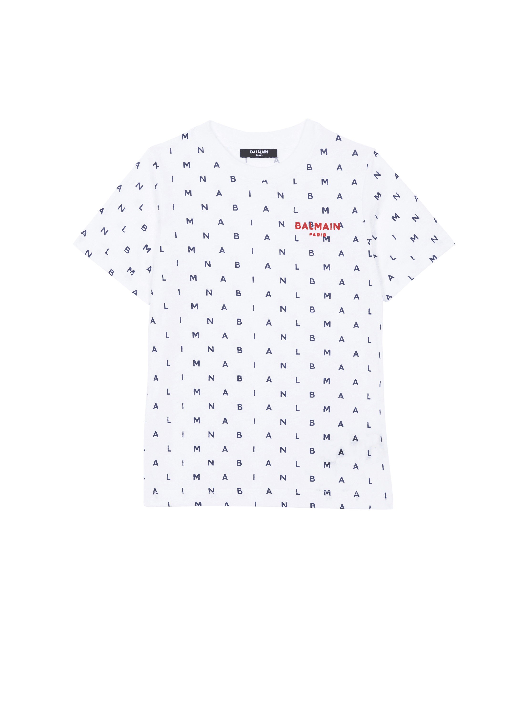 Balmain Kids logo-print T-shirt - White