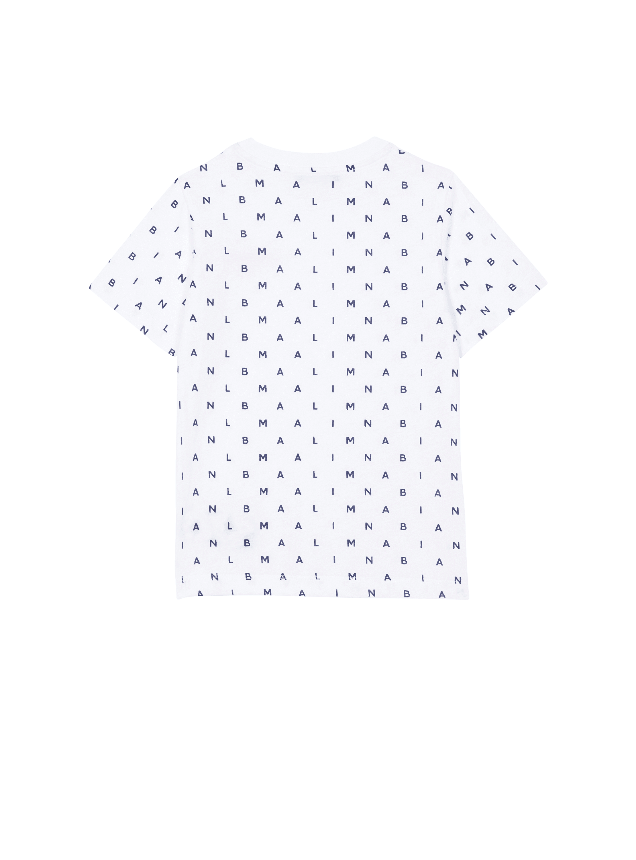 Balmain Kids logo-print jersey shorts - White