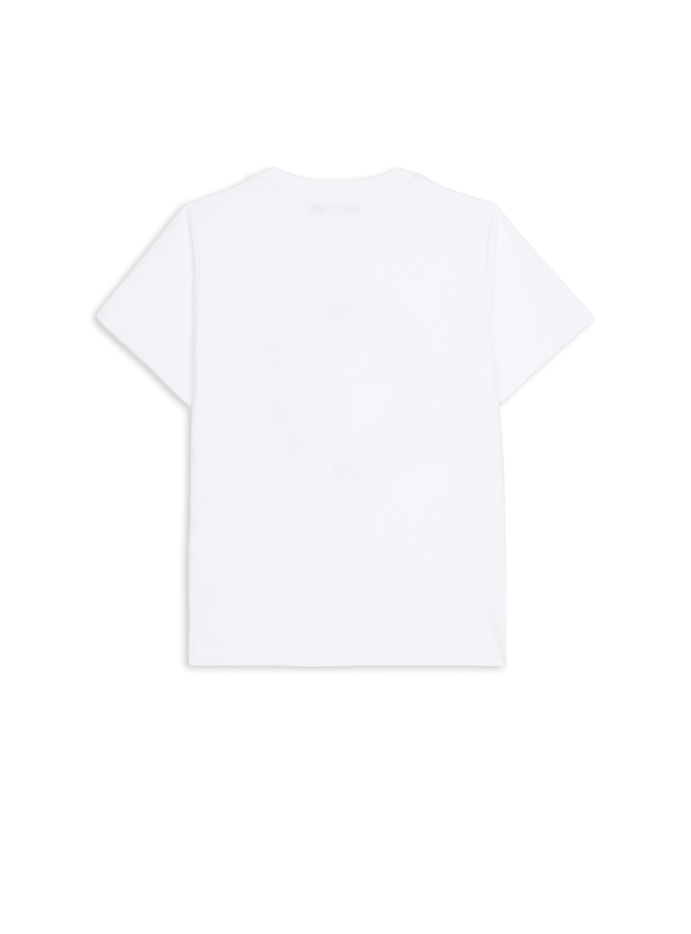 Balmain Kids TEEN logo sequin-stripe T-shirt - White