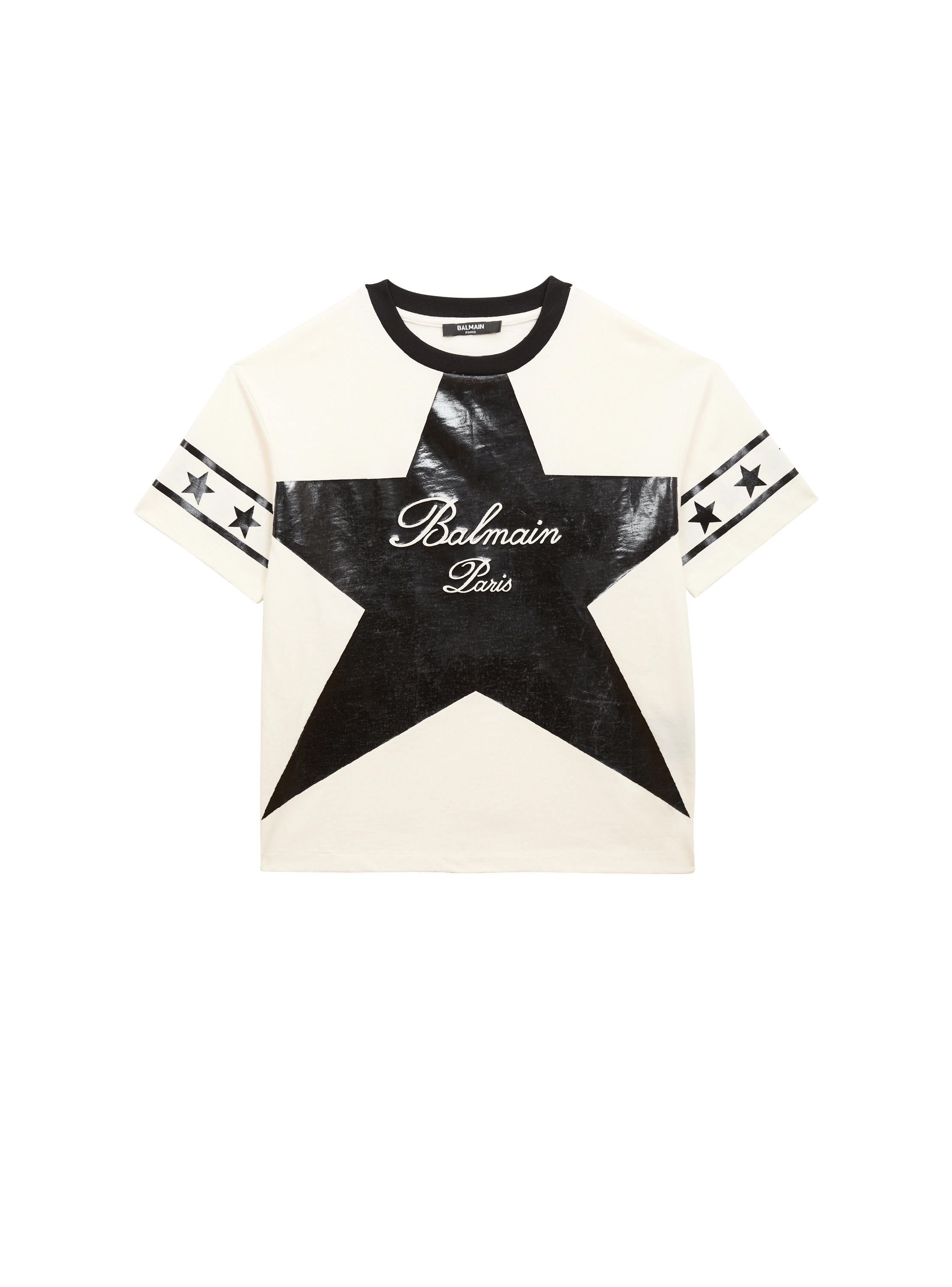 Camiseta Balmain Signature estrellas