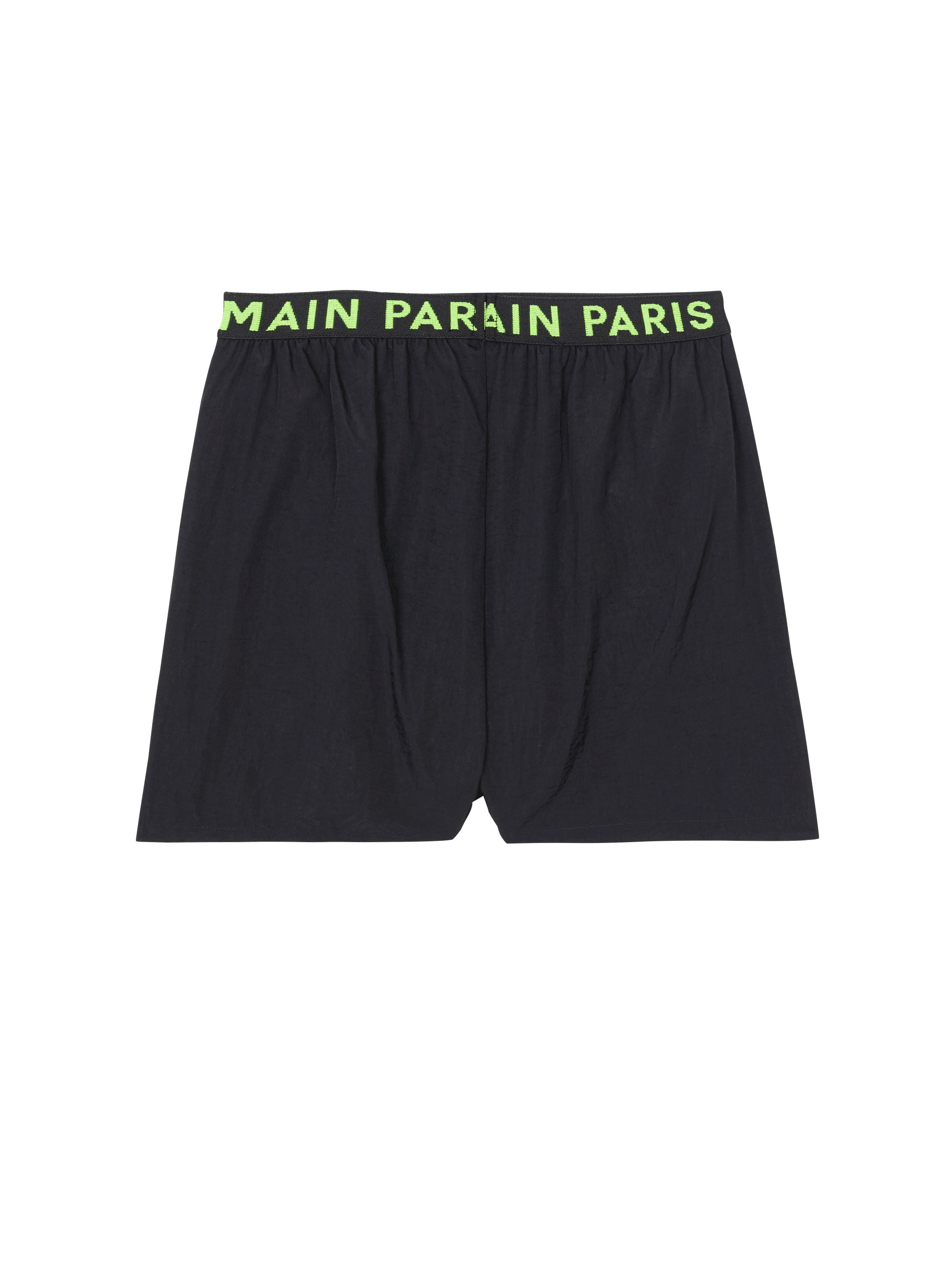 Balmain Kids elasticated-waistband cotton shorts - Black