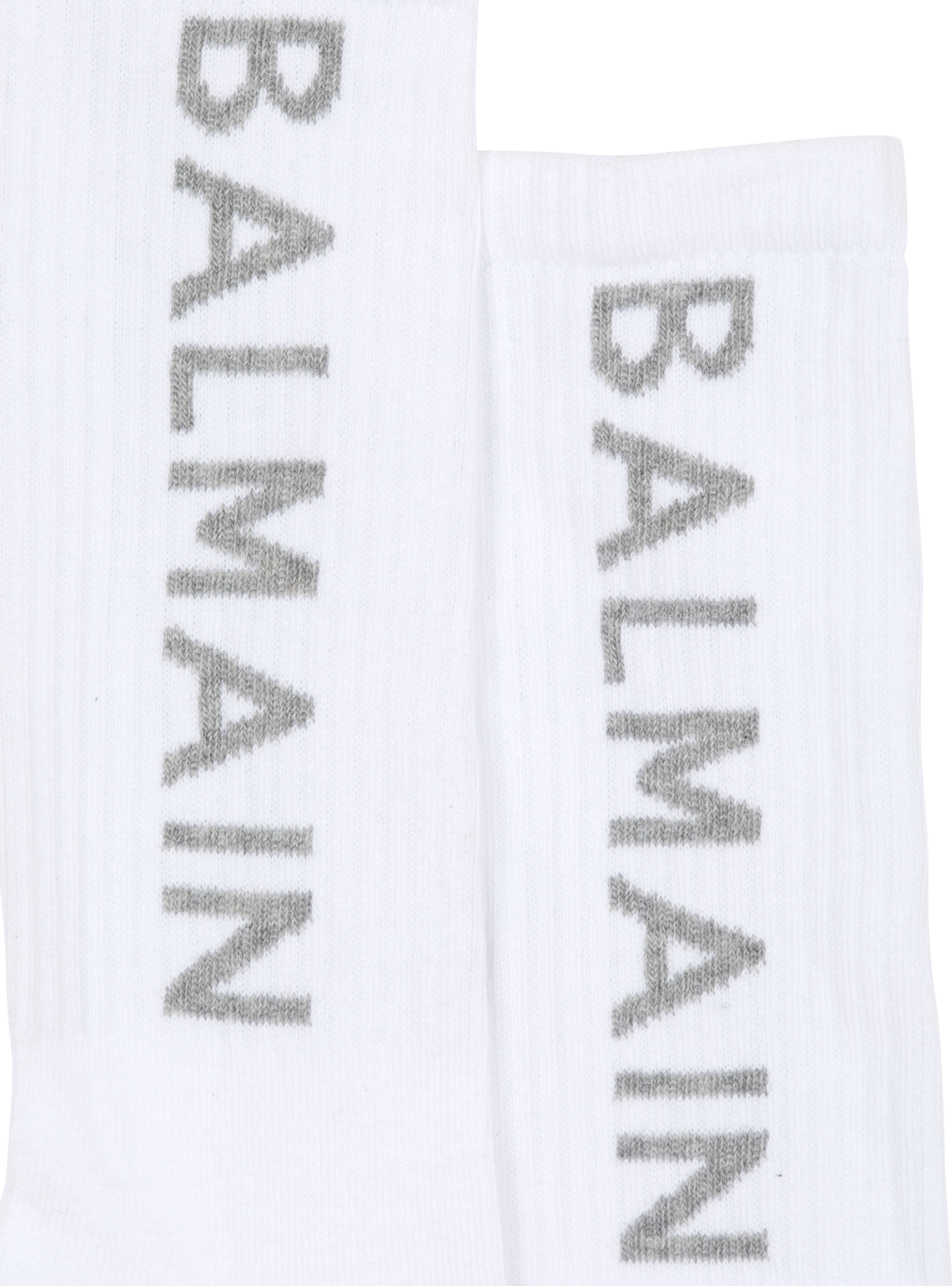 Lange Socken mit Balmain-Logo