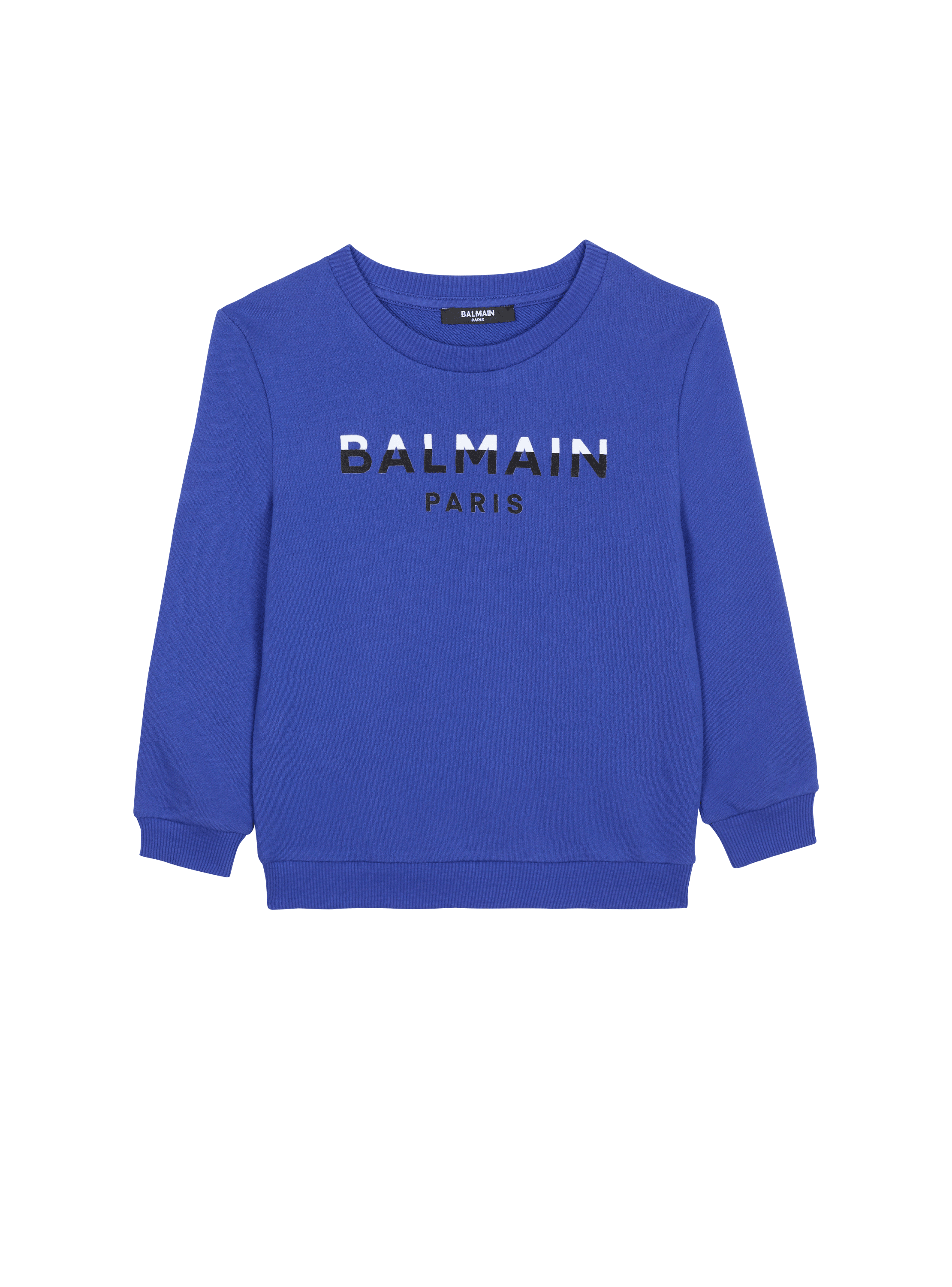 Balmain Paris 로고 장식 스웨트셔츠