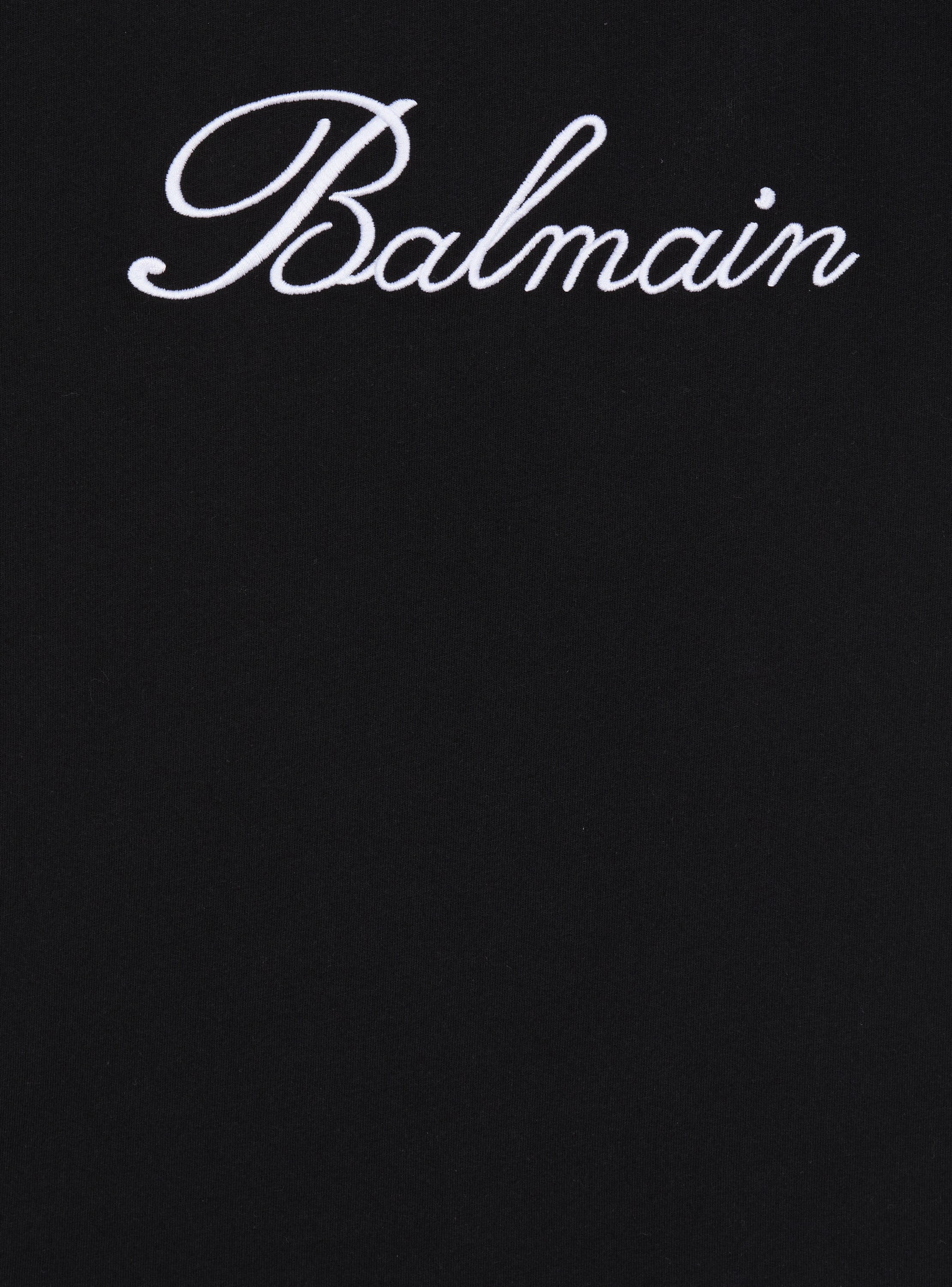 Camiseta de manga corta Balmain Signature de strass