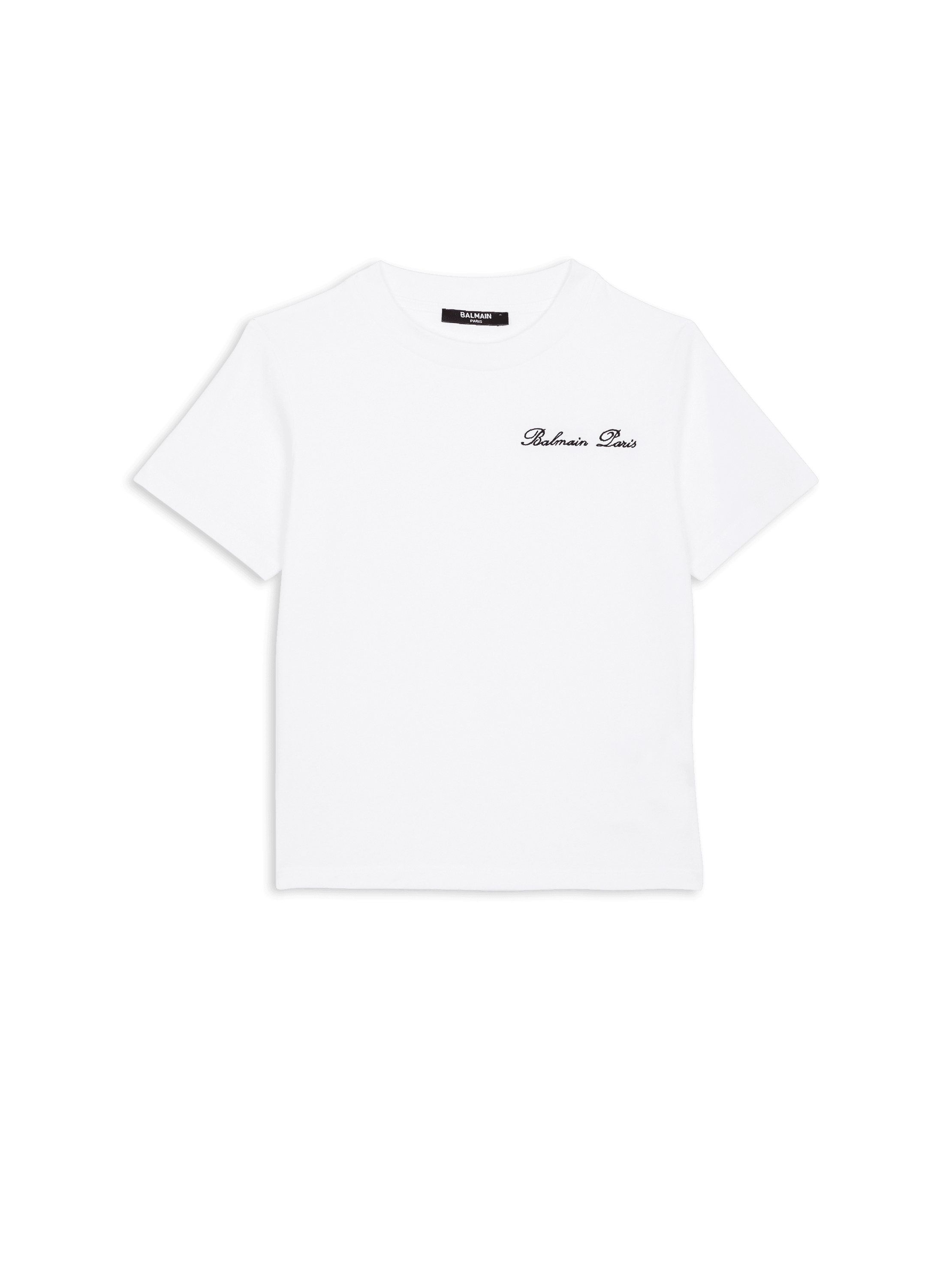 Kurzärmeliges Balmain Signature T-Shirt