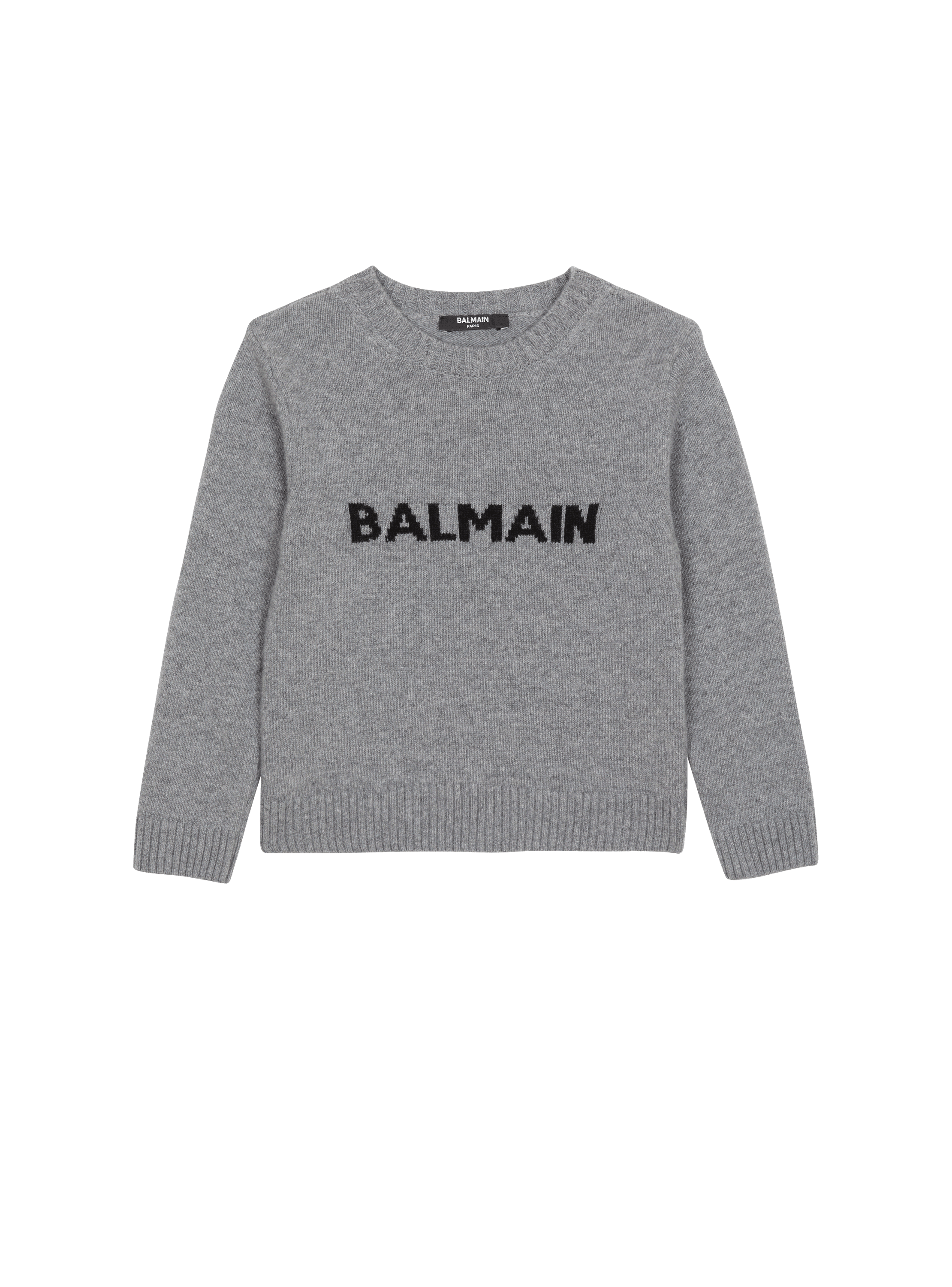 Knit jumper with Balmain logo