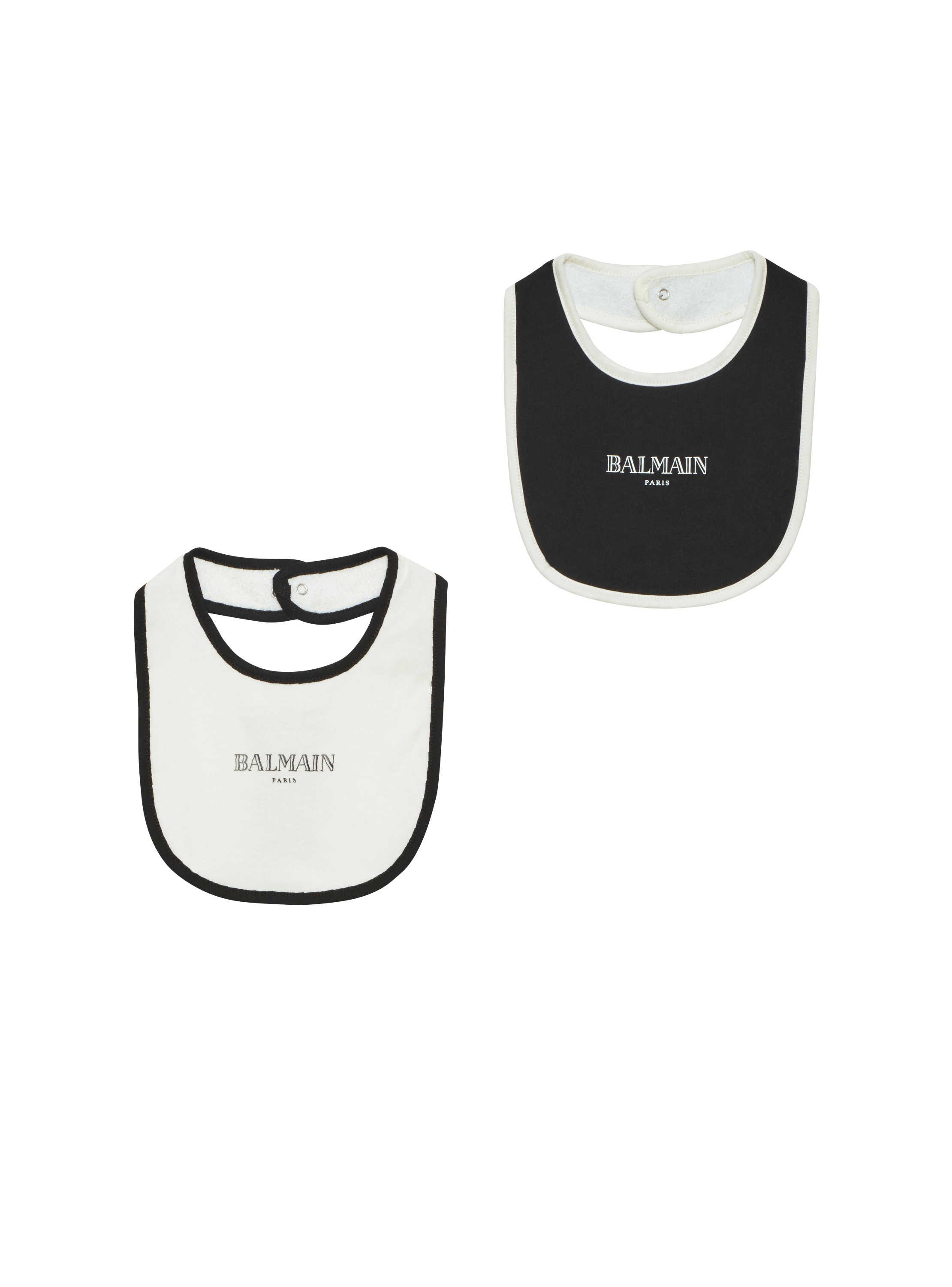 Set of 2 two-tone bibs