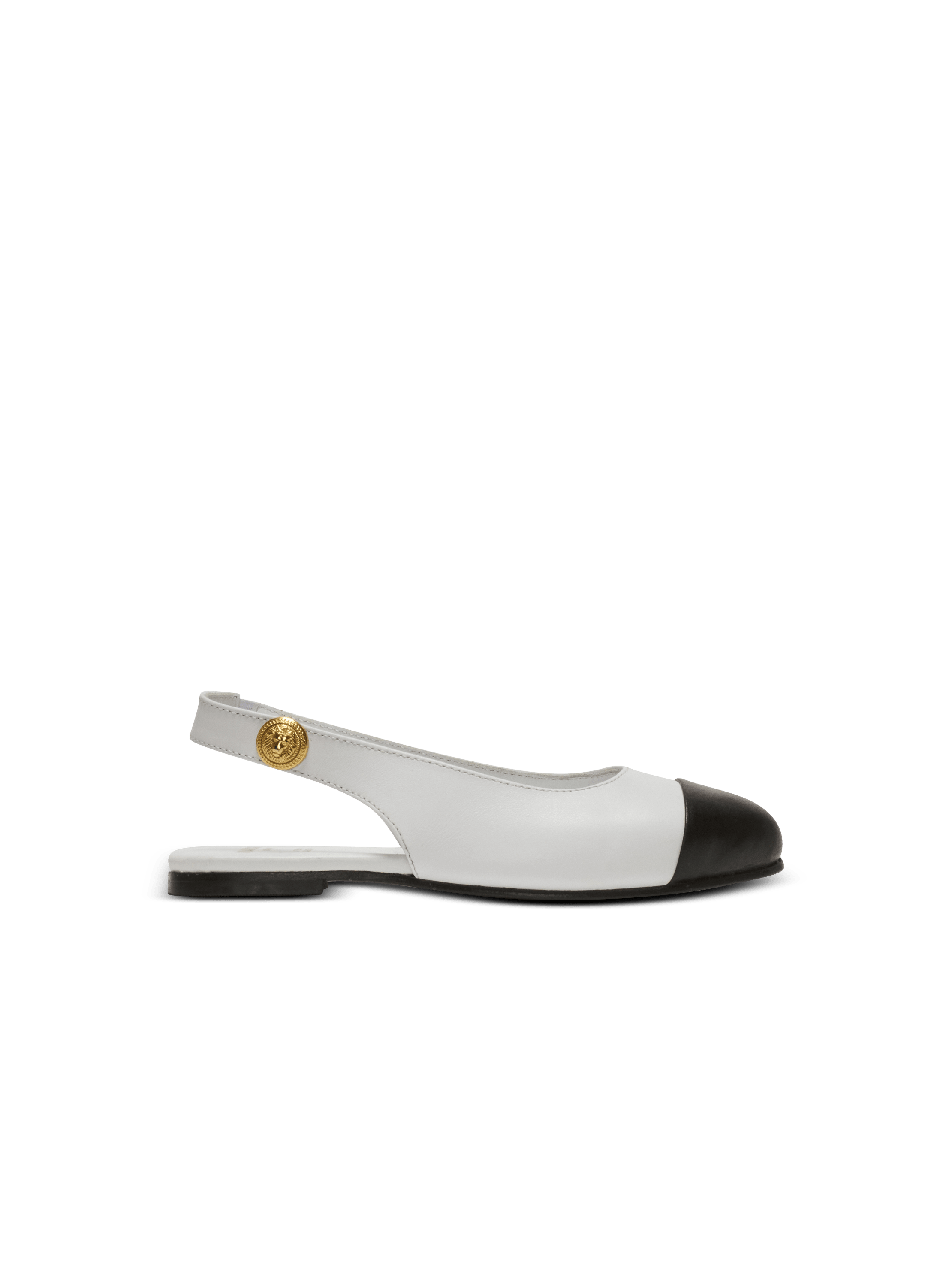 Ballerines bicolores en cuir