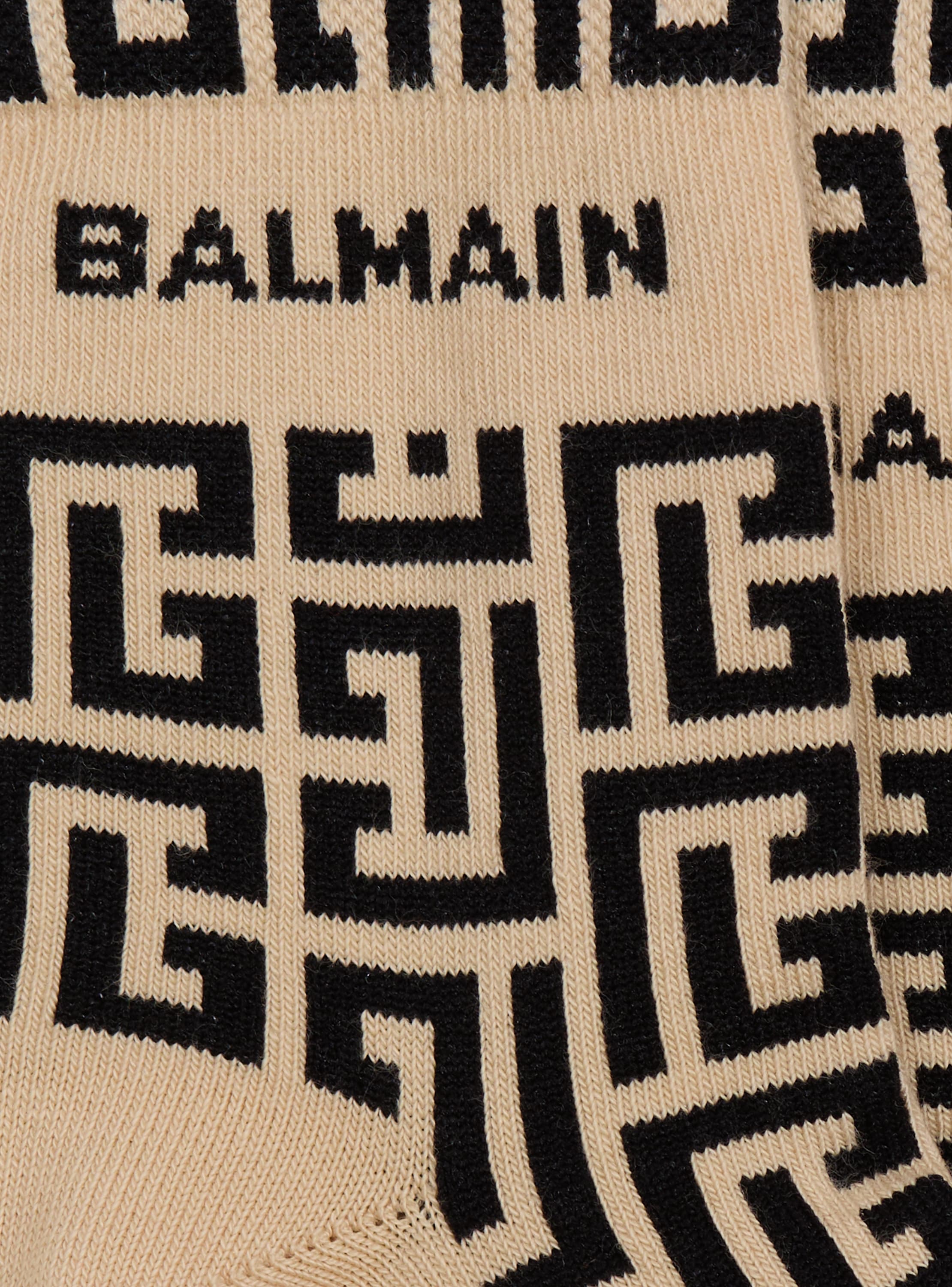 Chaussettes hautes à monogramme PB Labyrinthe