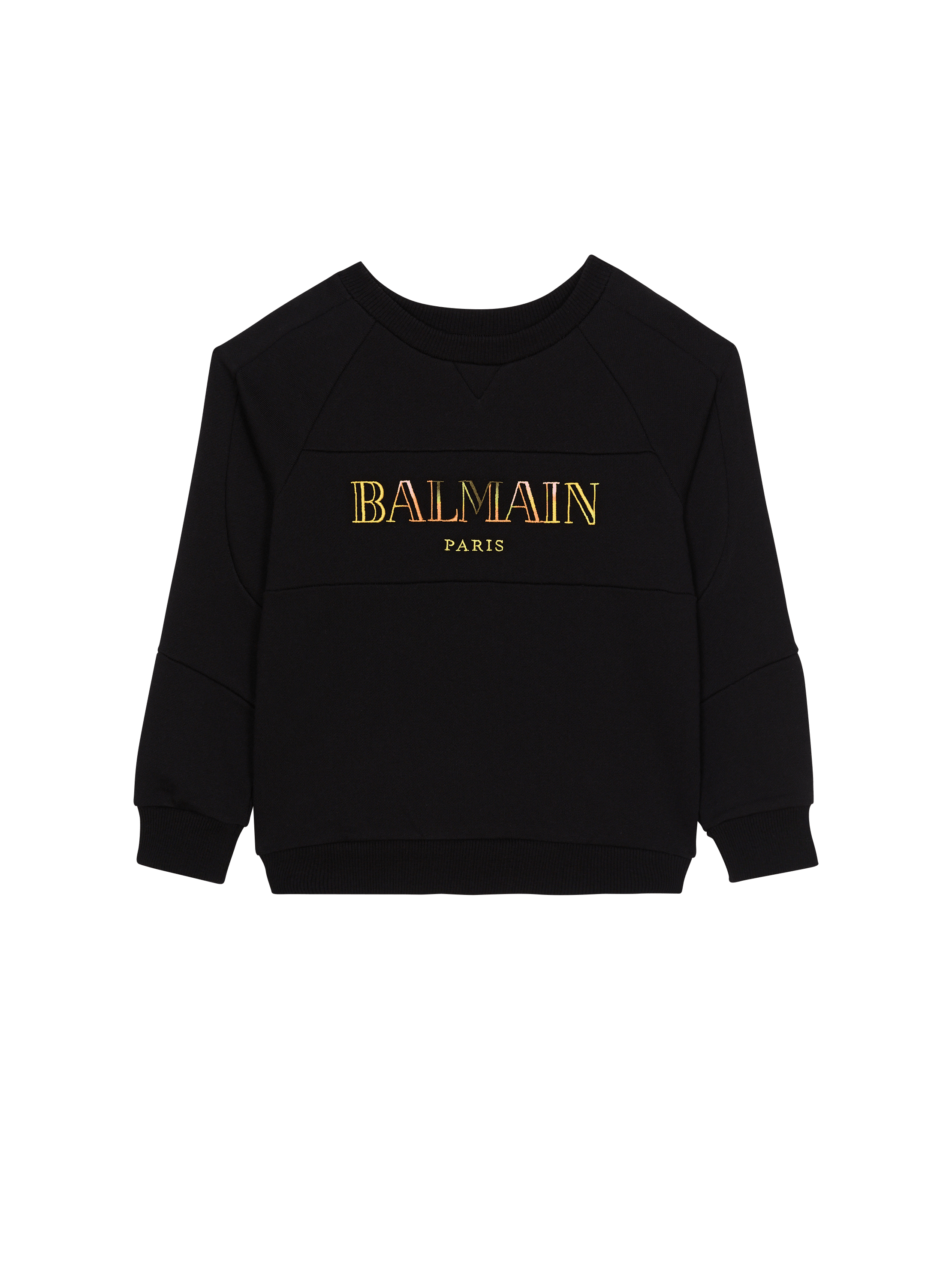 Balmain logo print sweatshirt hotsell