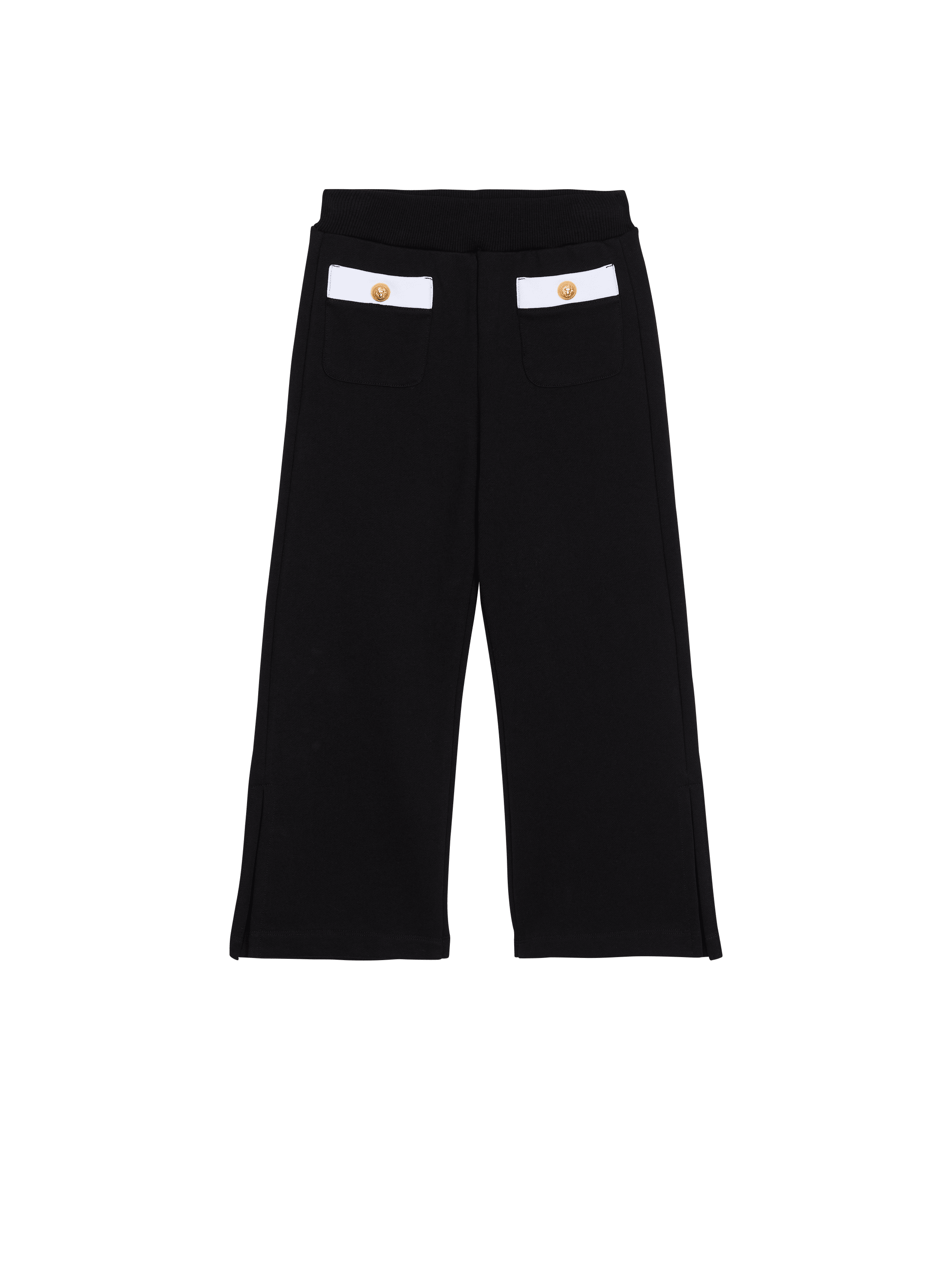 Pantalon bicolore à boutons