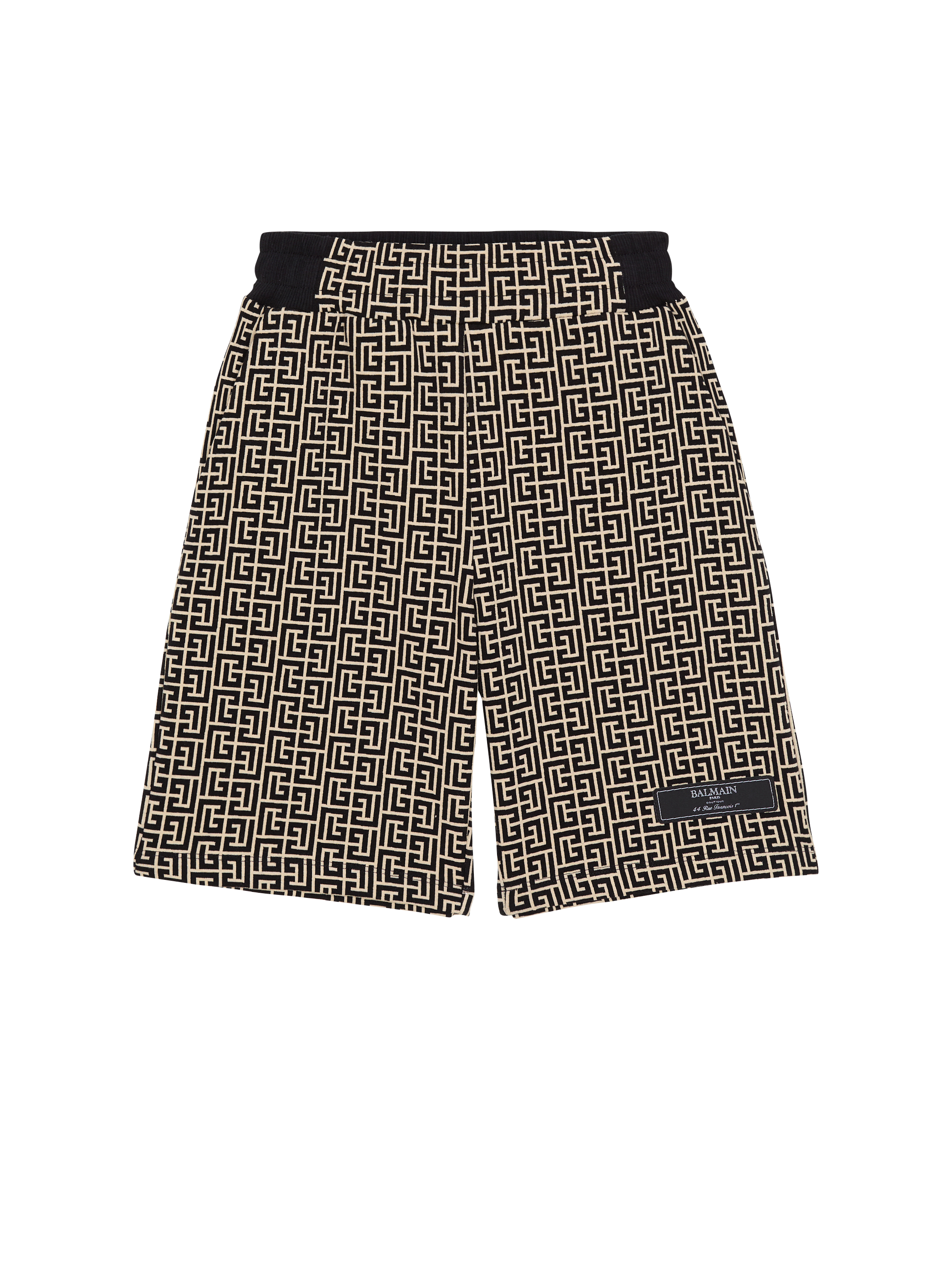 Short en jacquard à monogramme PB Labyrinthe