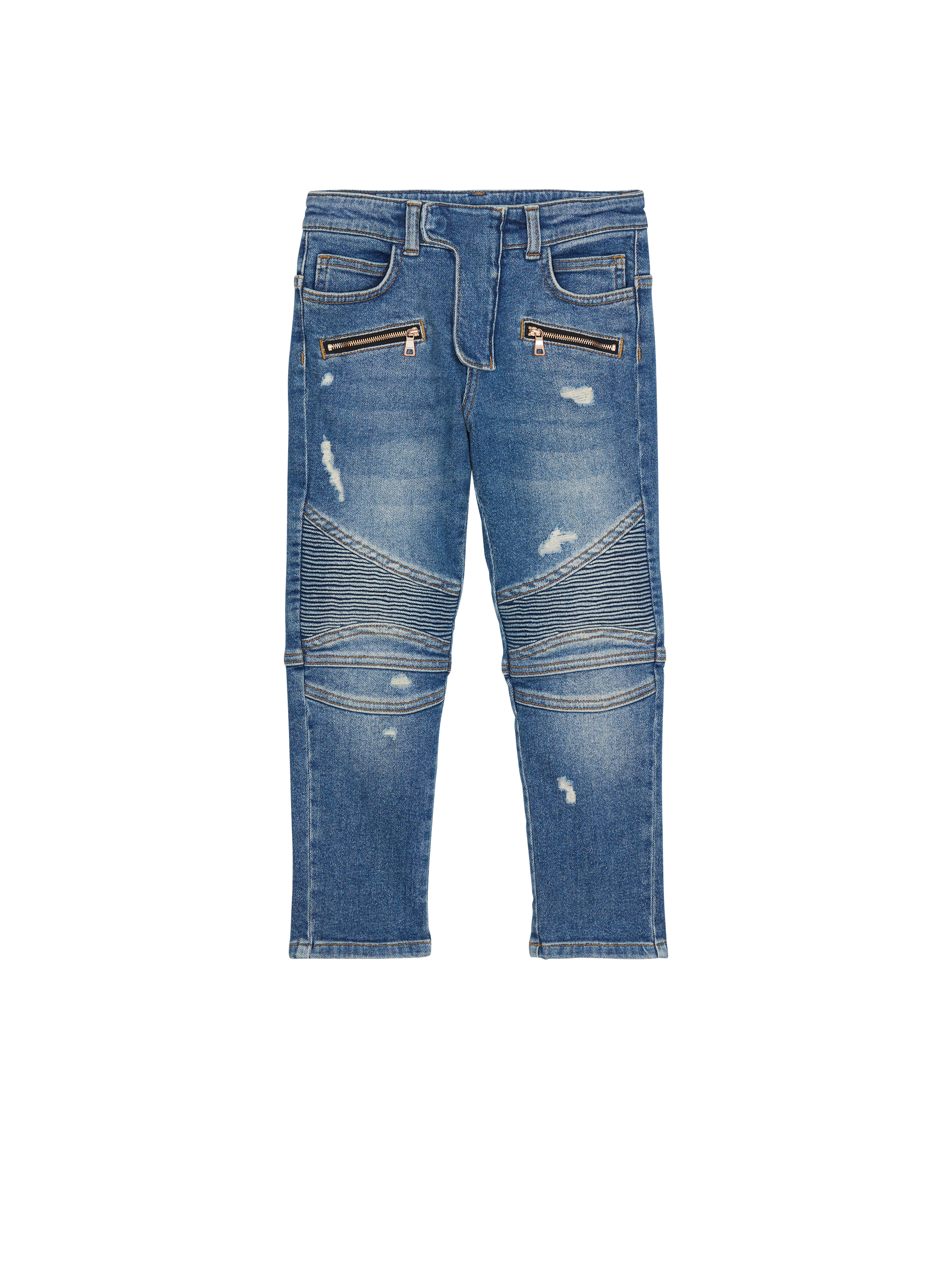 Pantalon biker en denim Blue