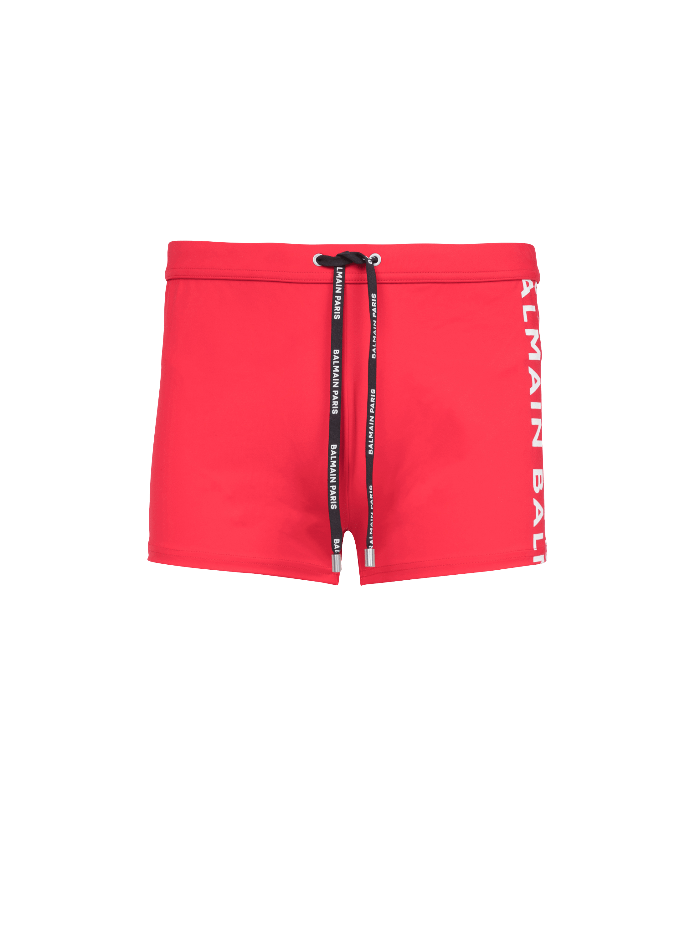 Balmain巴尔曼标志三角泳裤, red, hi-res