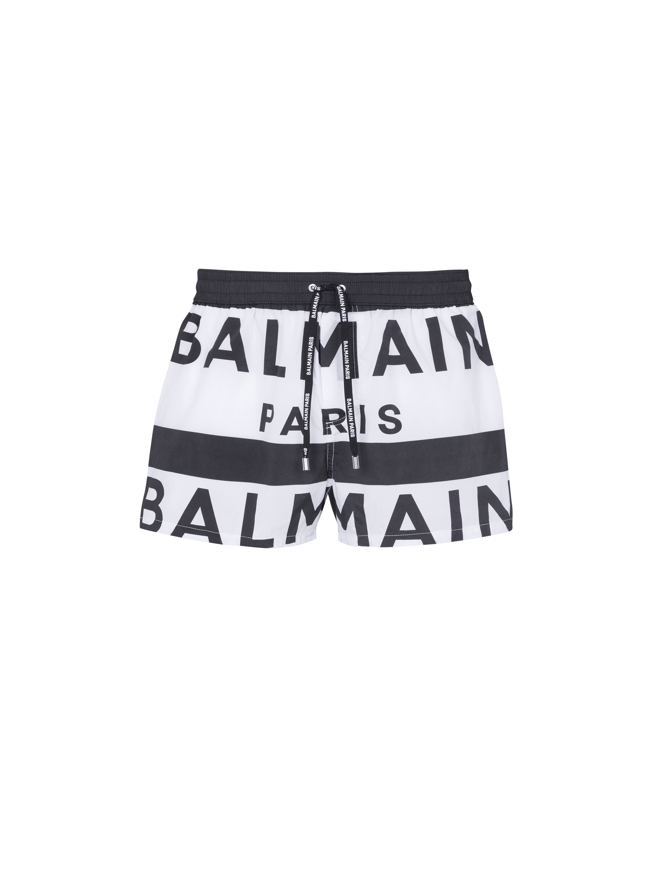 Shorts da bagno con loghi Balmain
