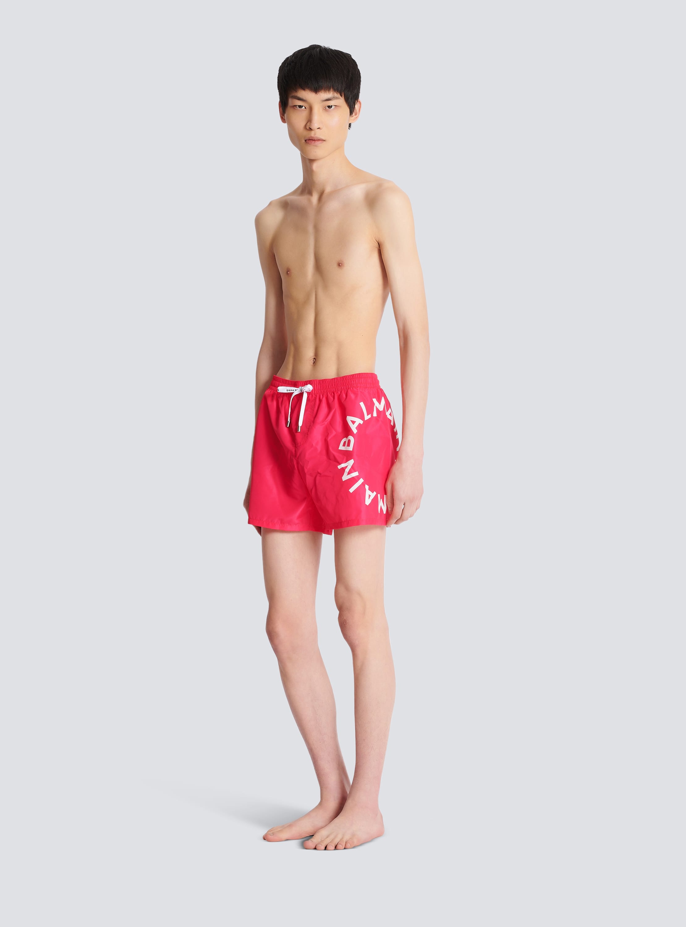 Balmain Blue Printed Swim Shorts