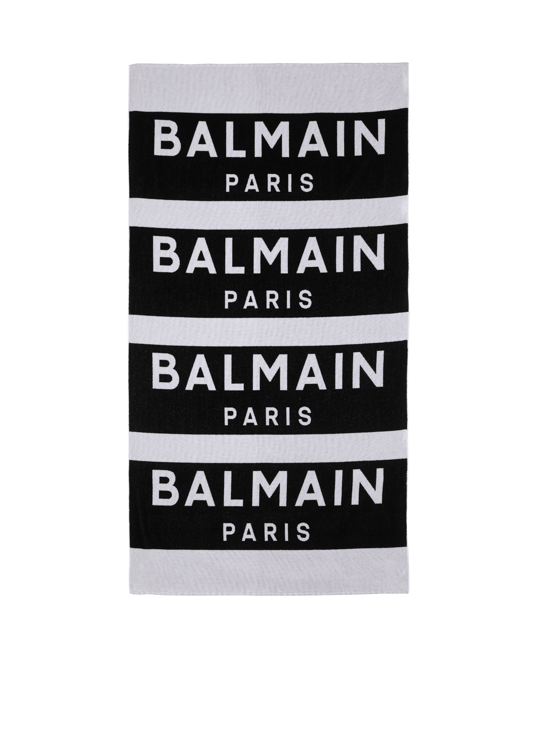 Balmain logo beach towel