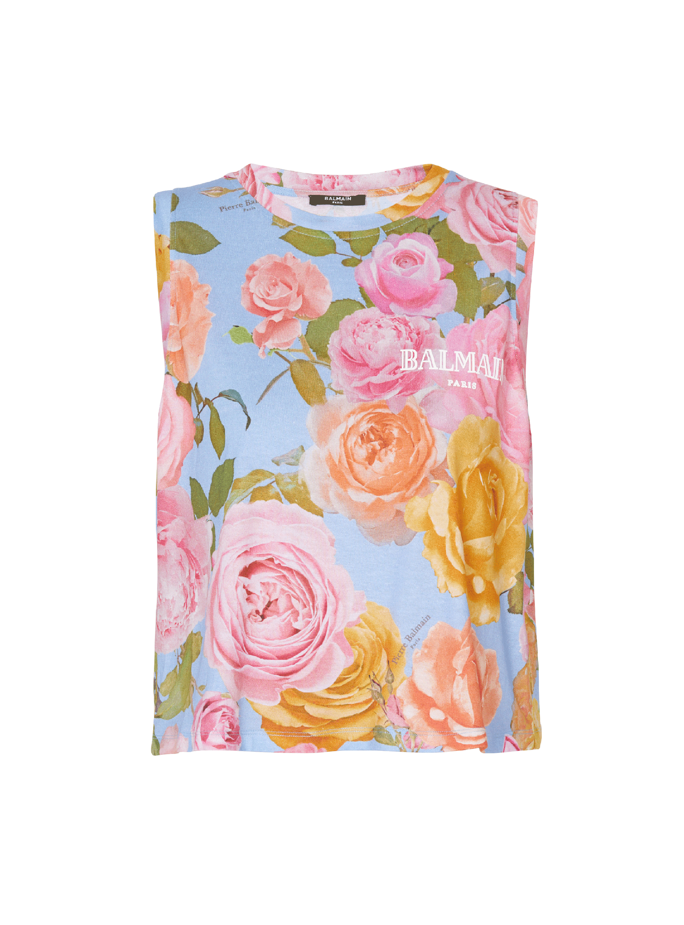 Tanktop mit Pastel Roses-Print 