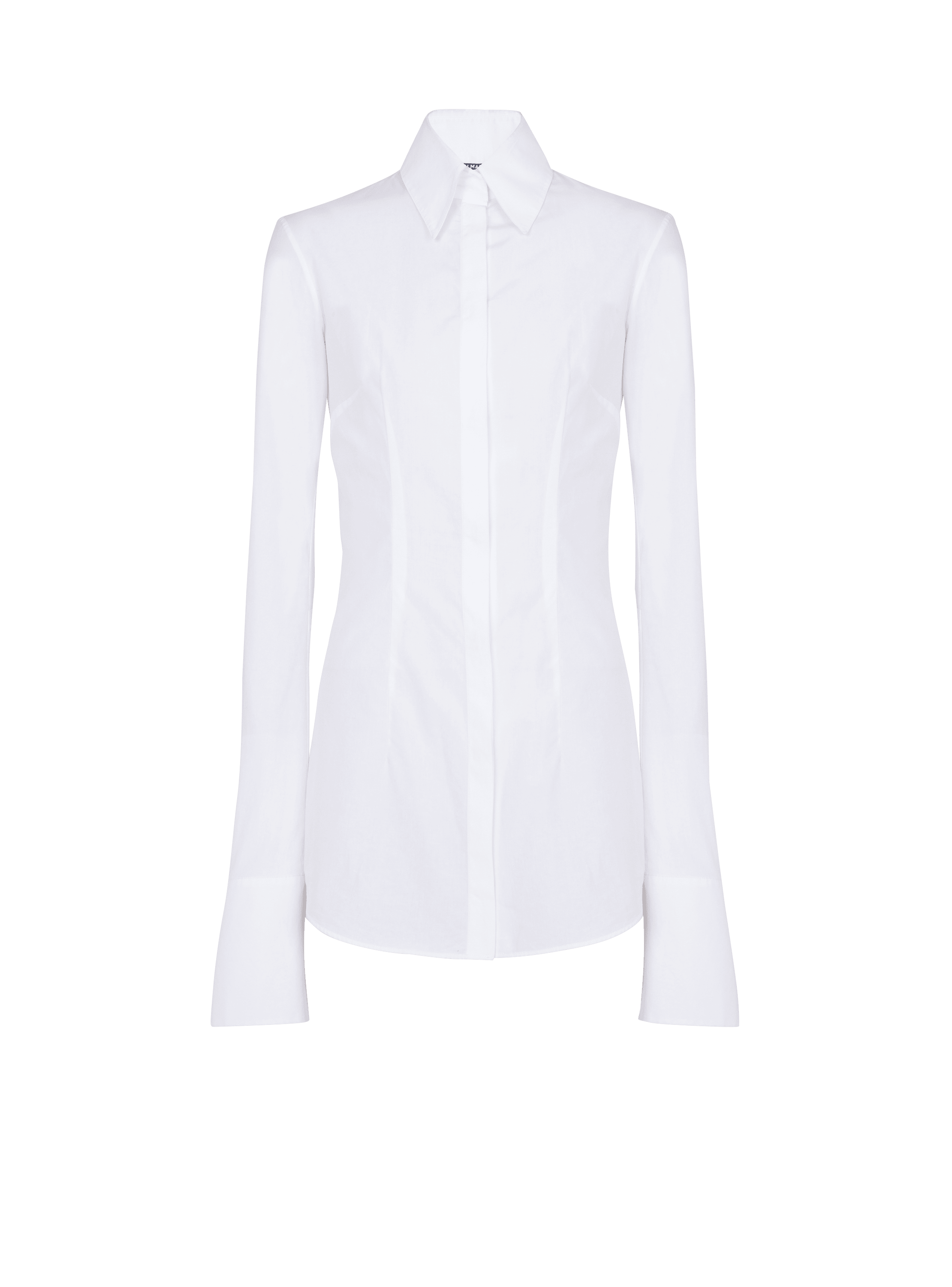 Camicia aderente in popeline