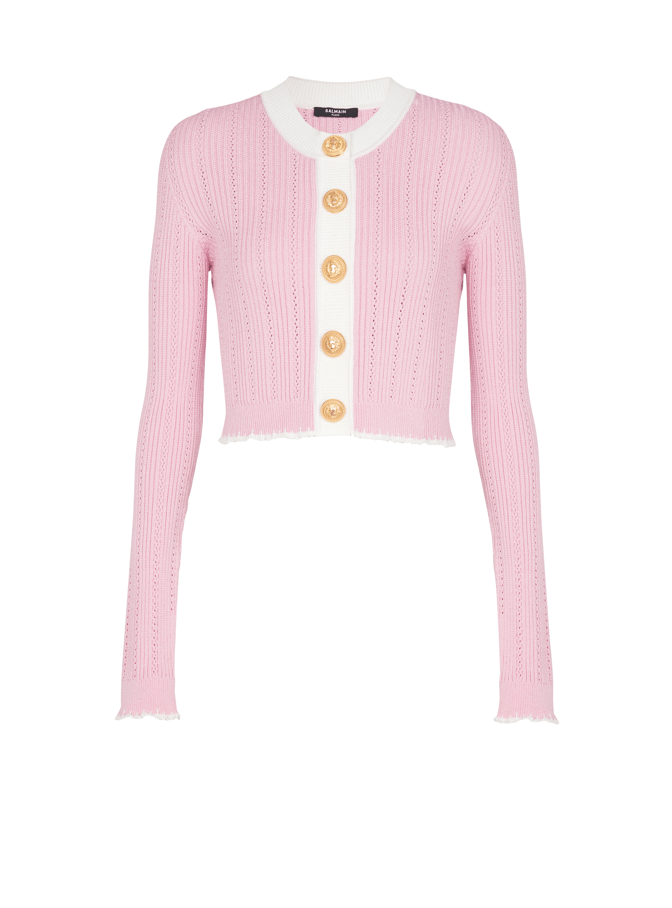 Knit cardigan pink - Women | BALMAIN