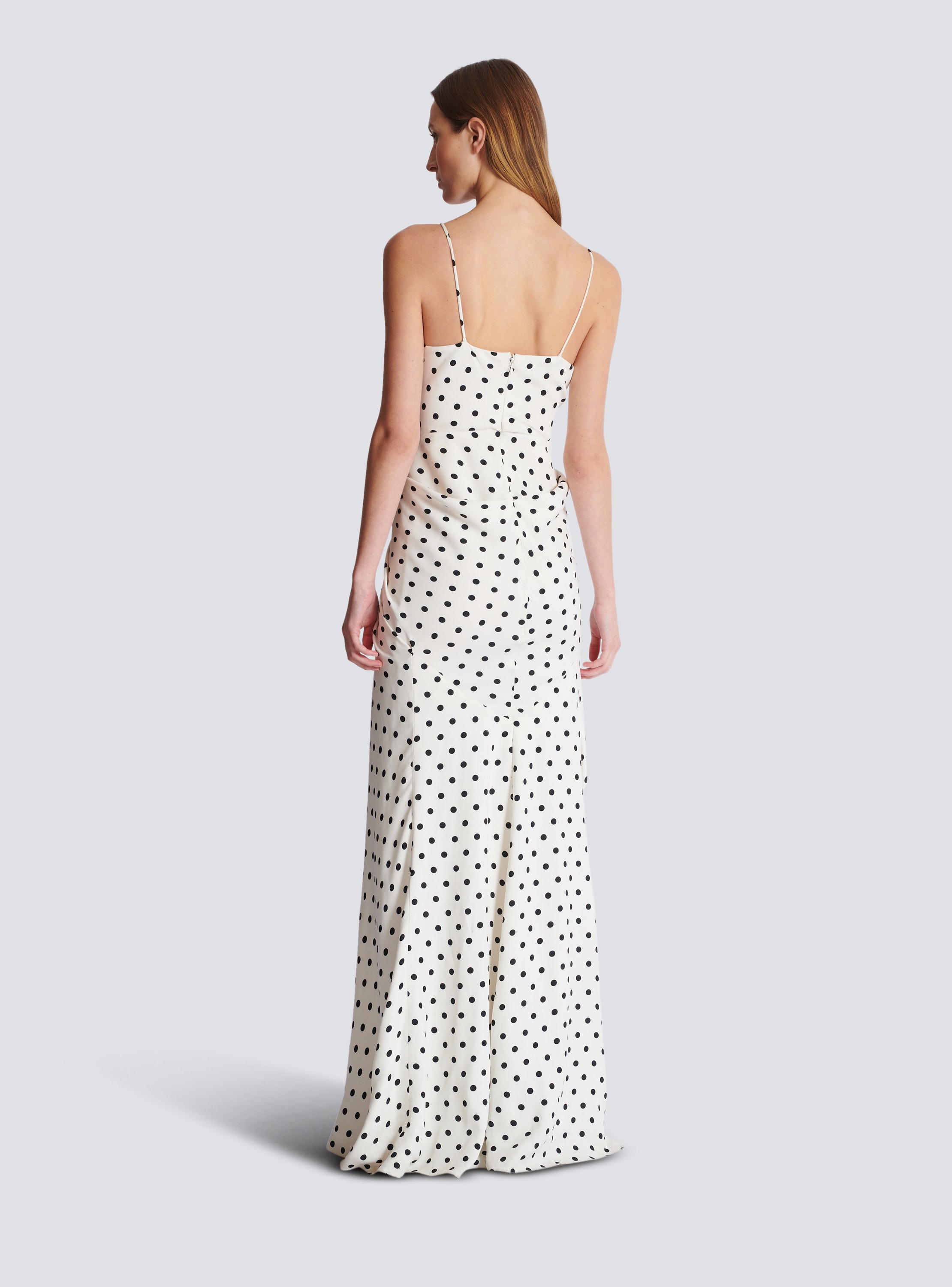 Polka Dots printed maxi dress