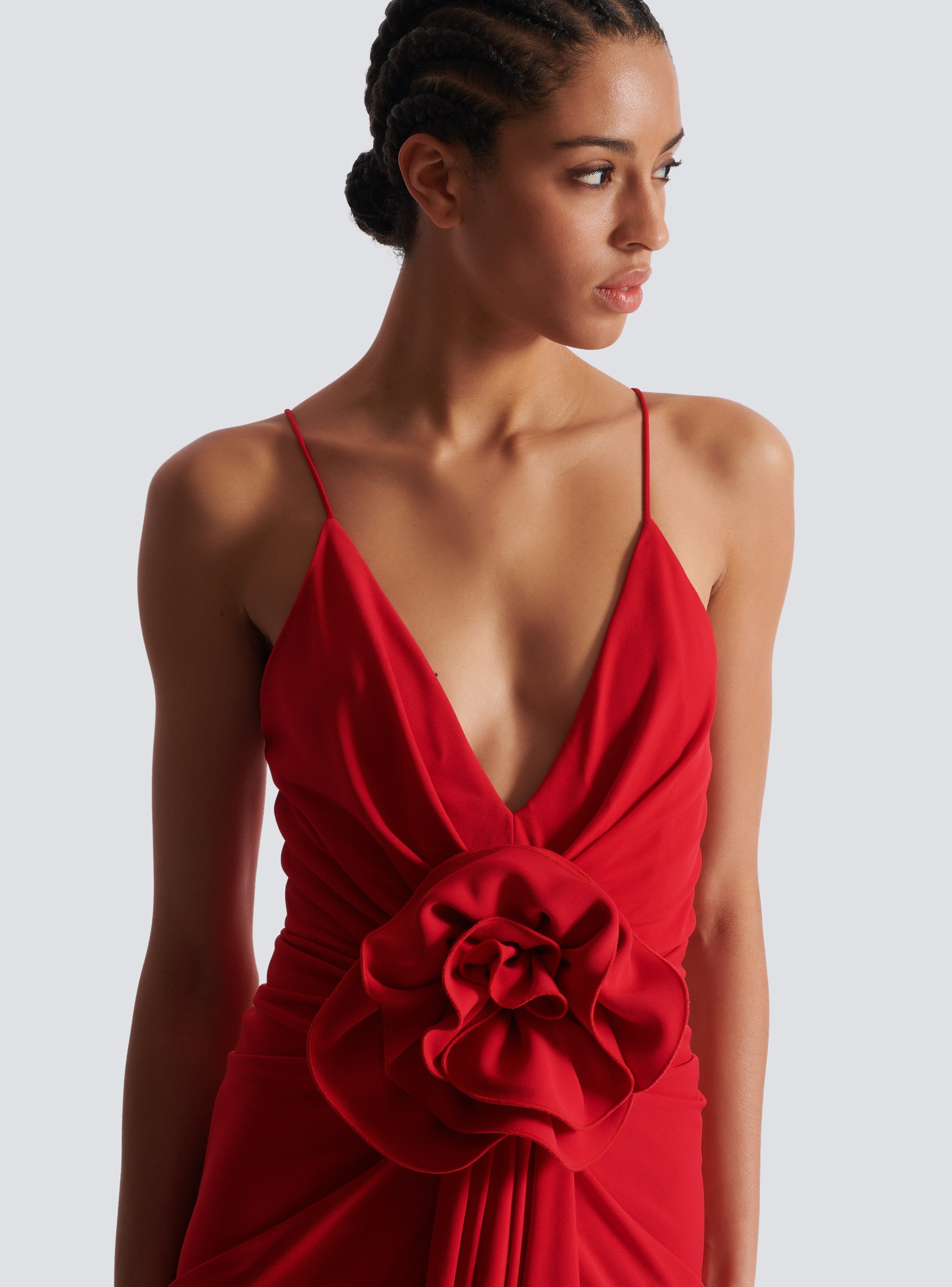 Flower red dress online