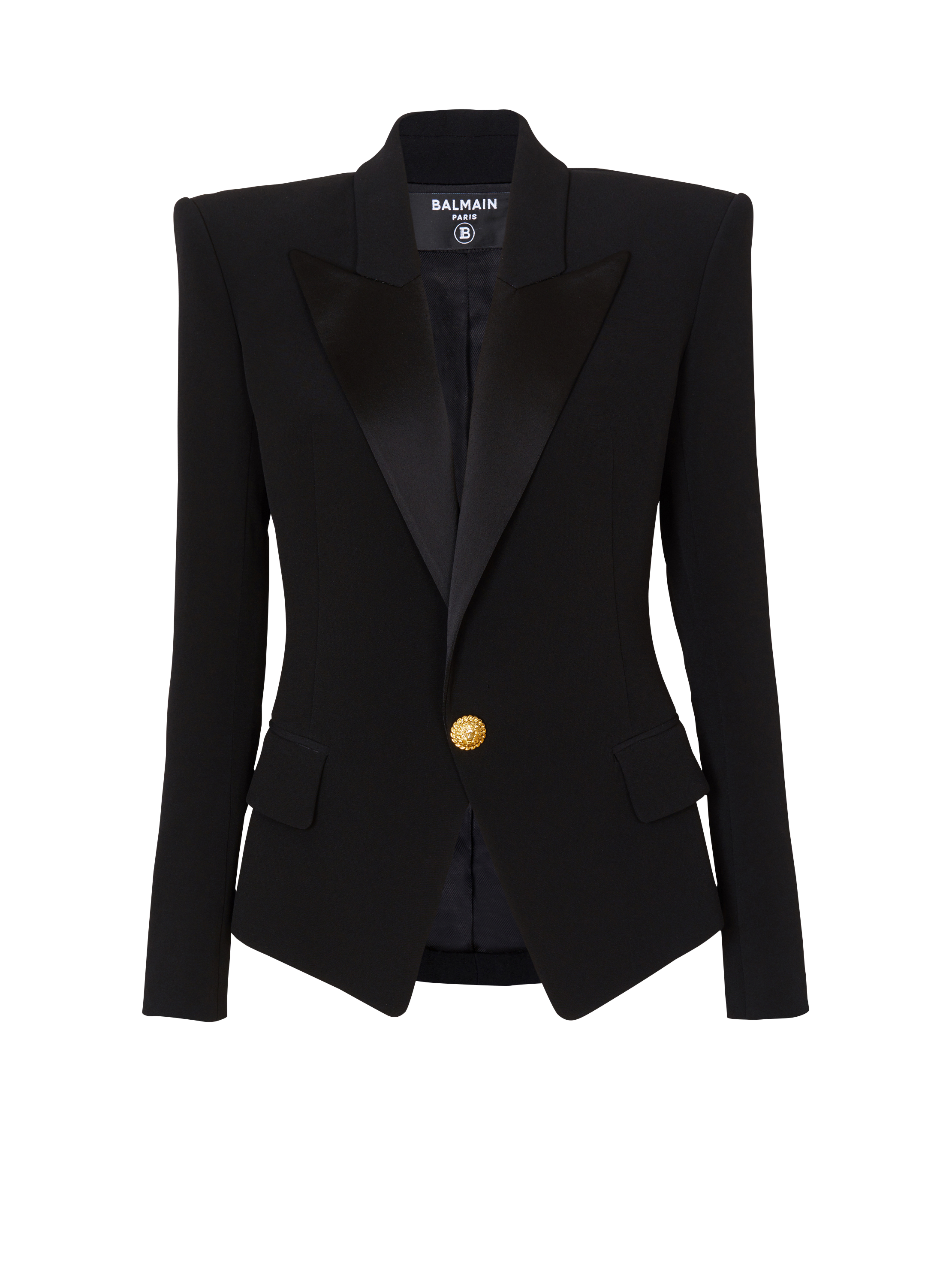 Black blazer balmain style hotsell