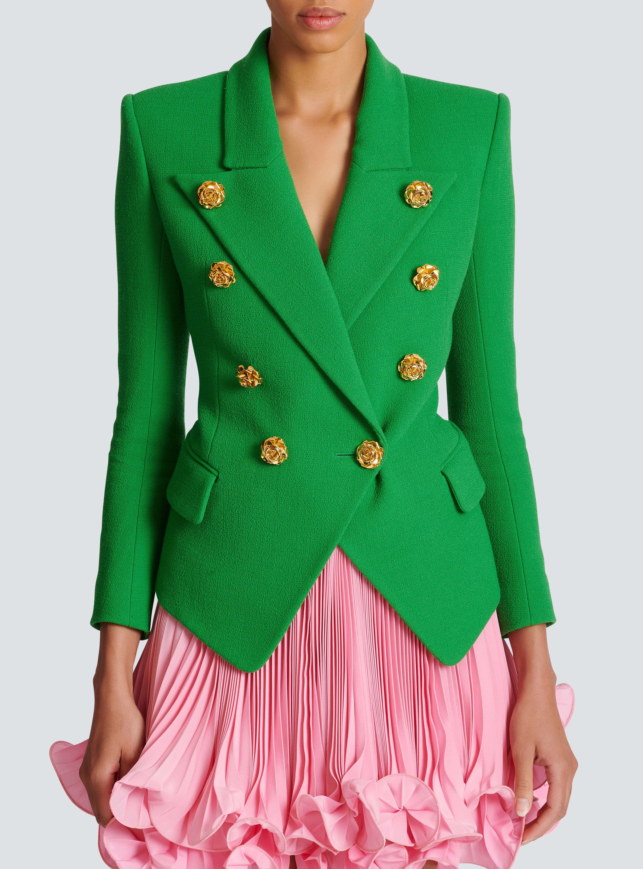 Double crepe suit jacket - Women | BALMAIN