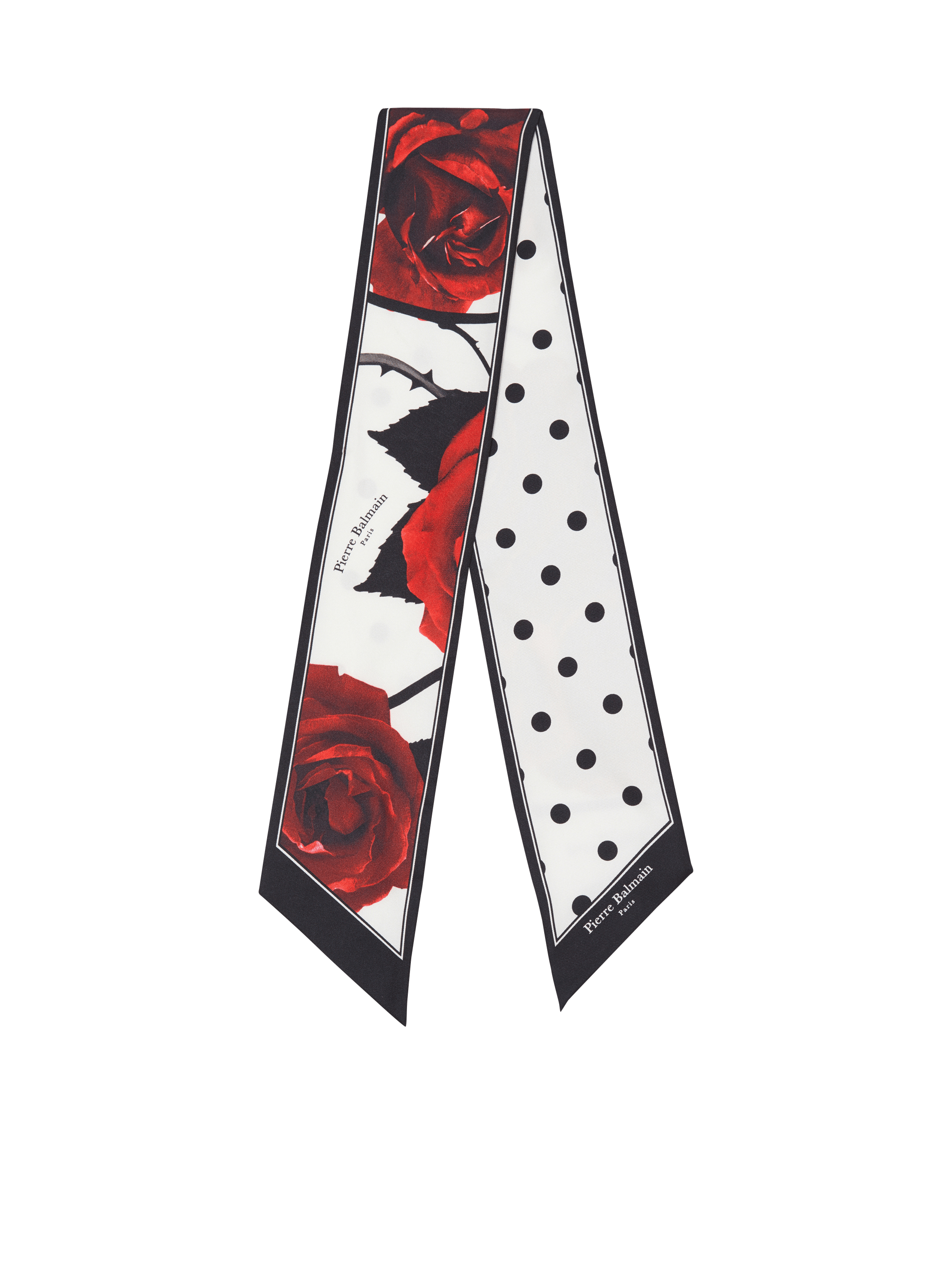 Bandana mit Red Roses- und Polka Dots-Print