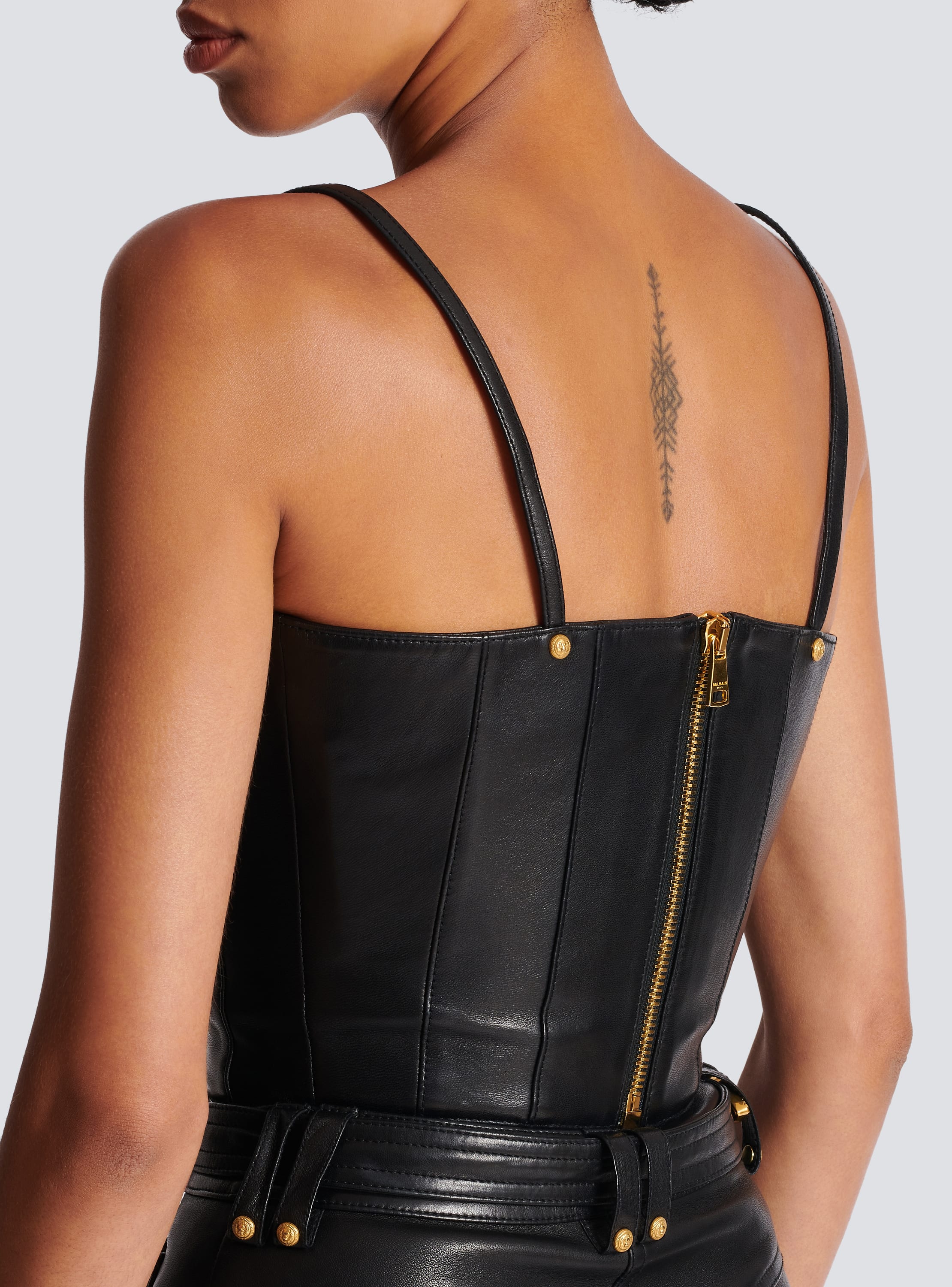 LBLC The Label Benny Faux Leather Bustier - ShopStyle Tops