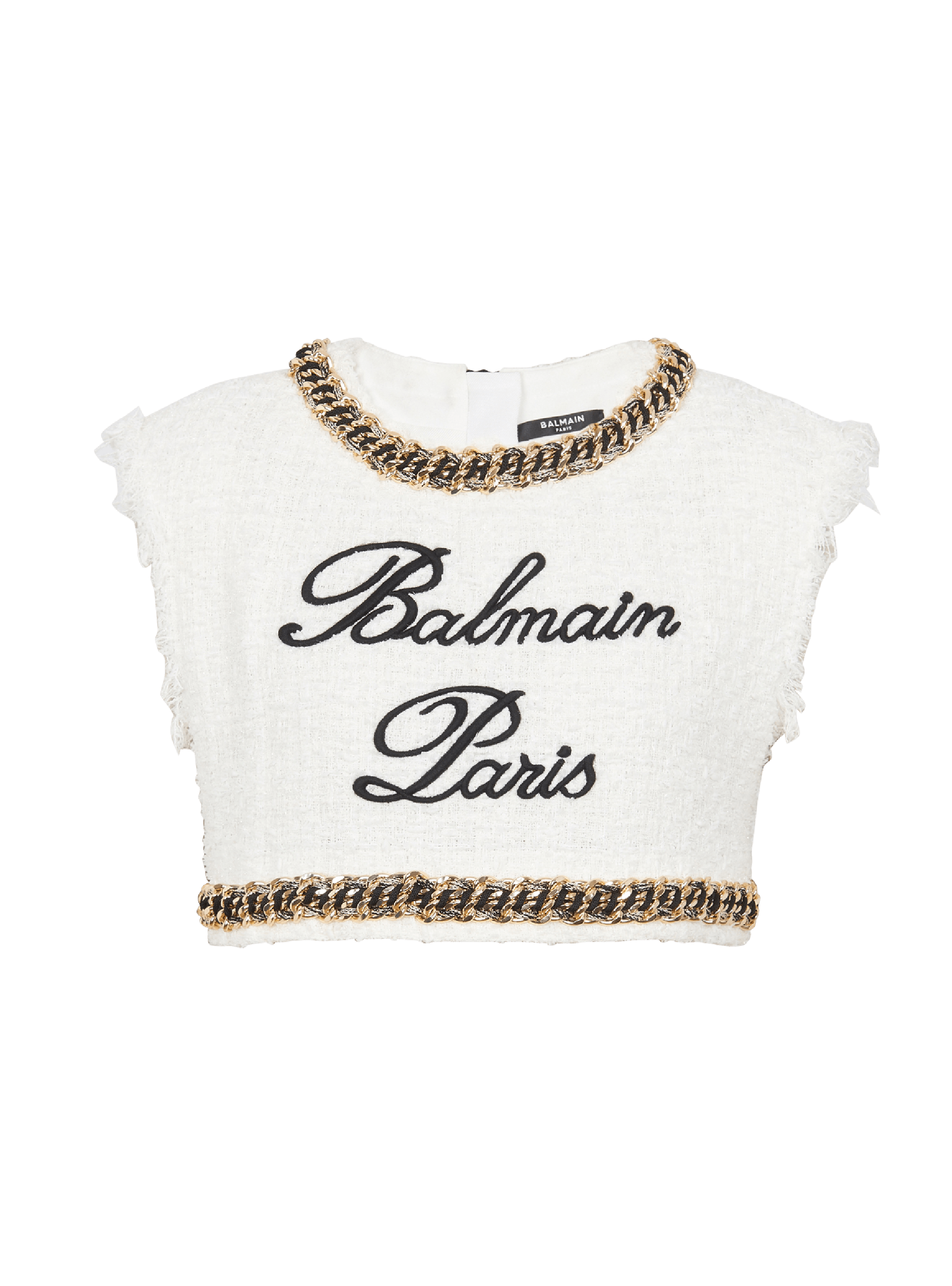 Débardeur Balmain Signature en tweed