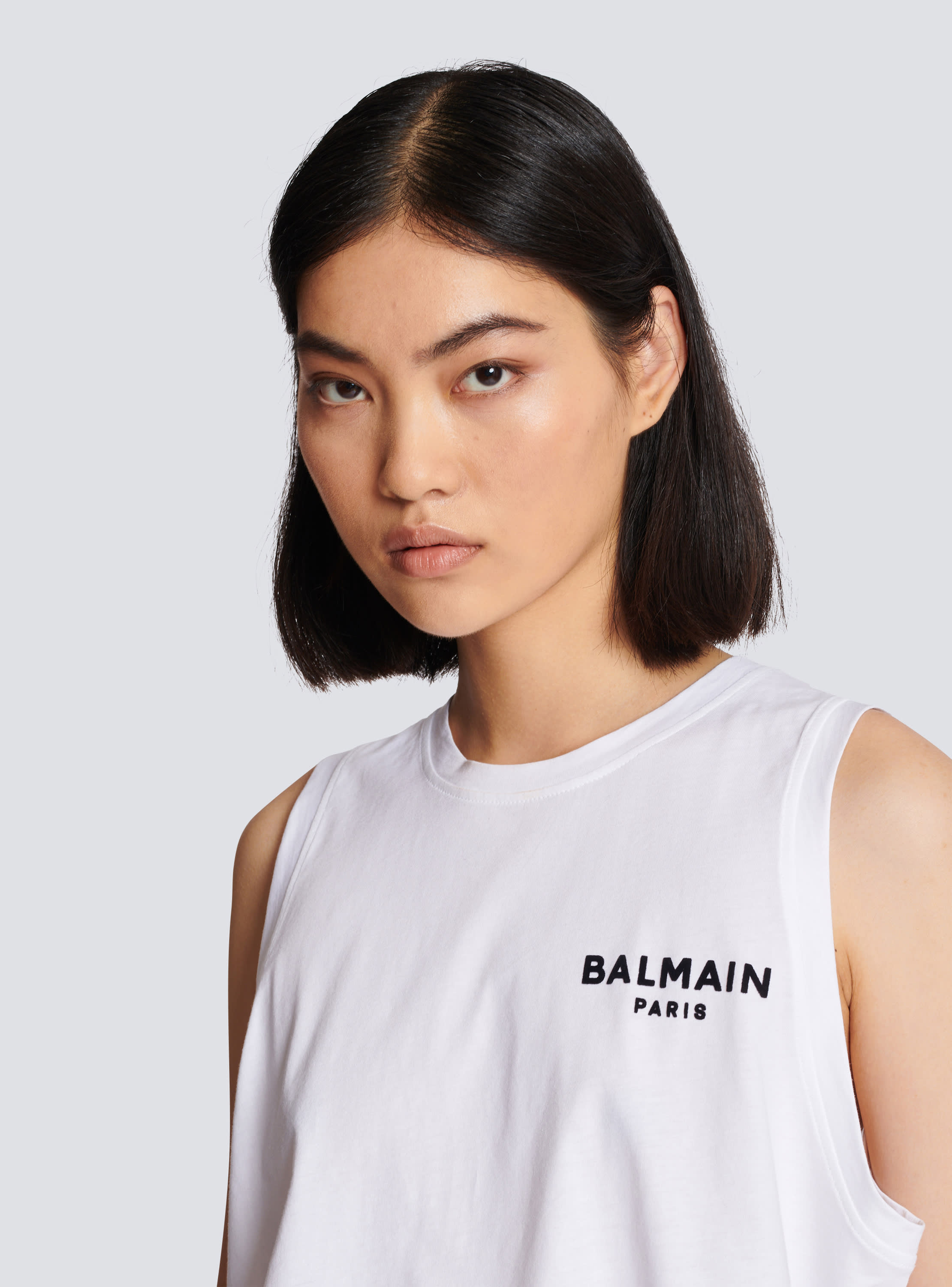 Balmain sleeveless t shirt hotsell