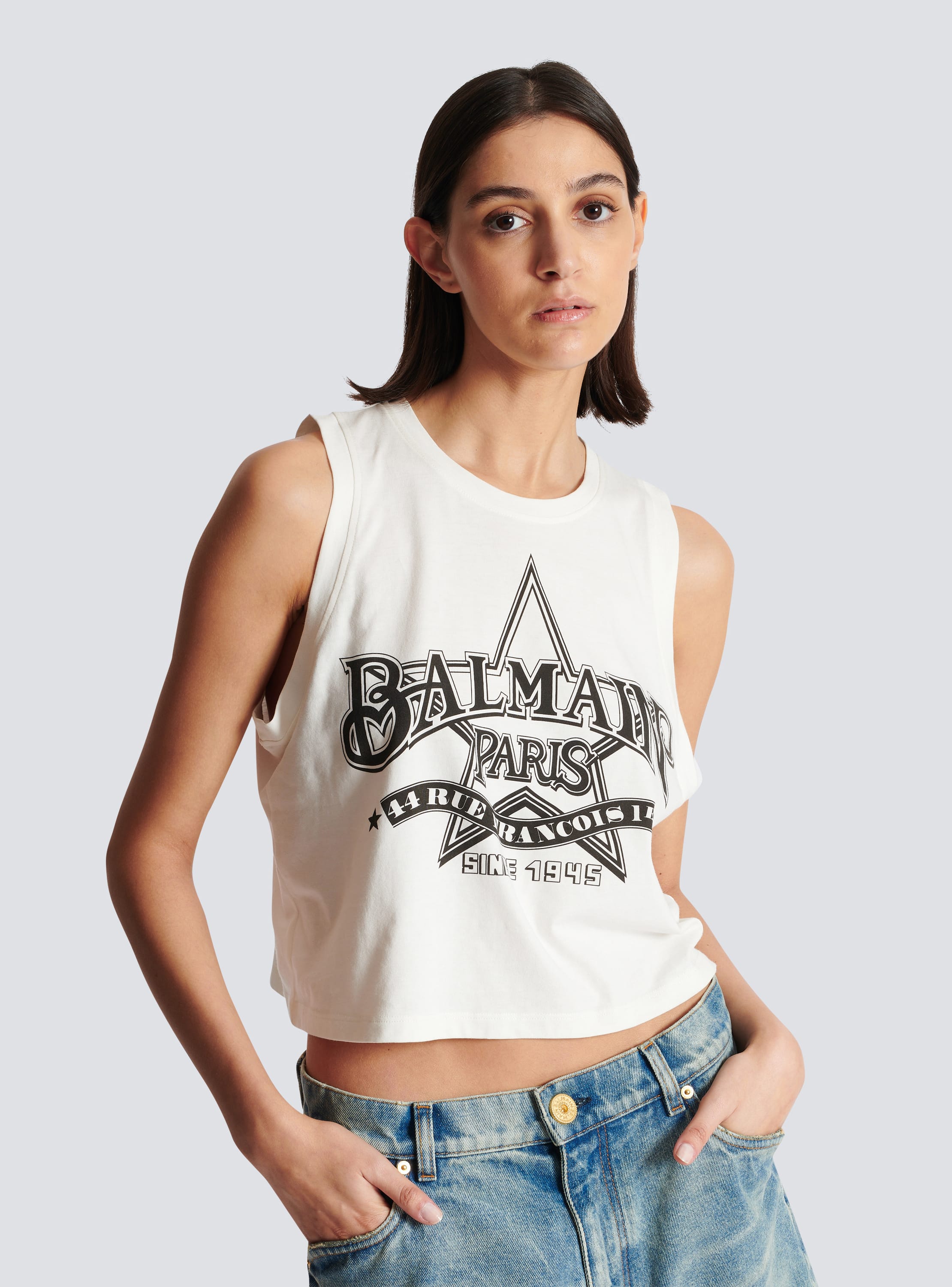 Balmain Western tank top