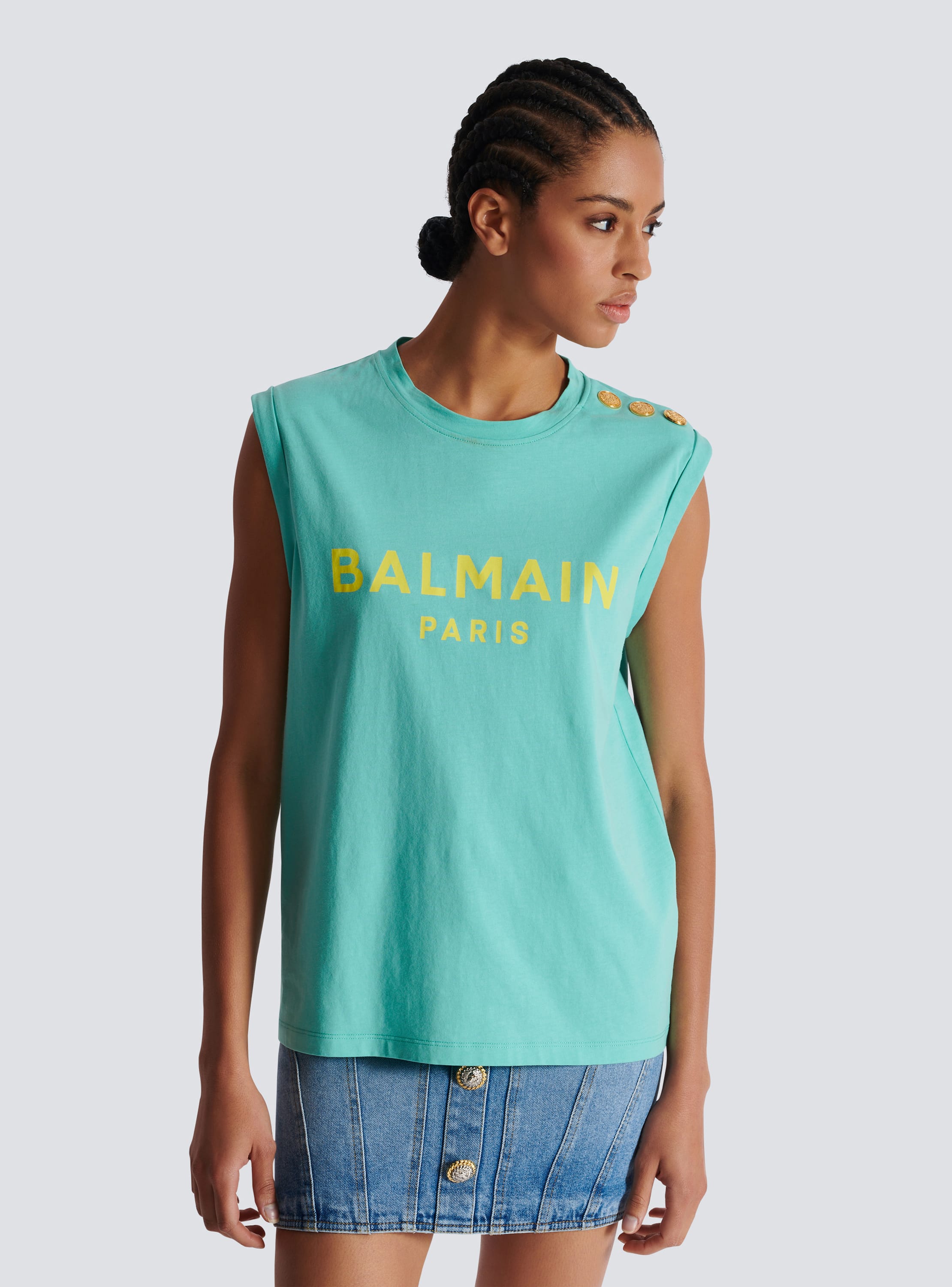 Balmain Parisプリント タンクトップ - Women | BALMAIN