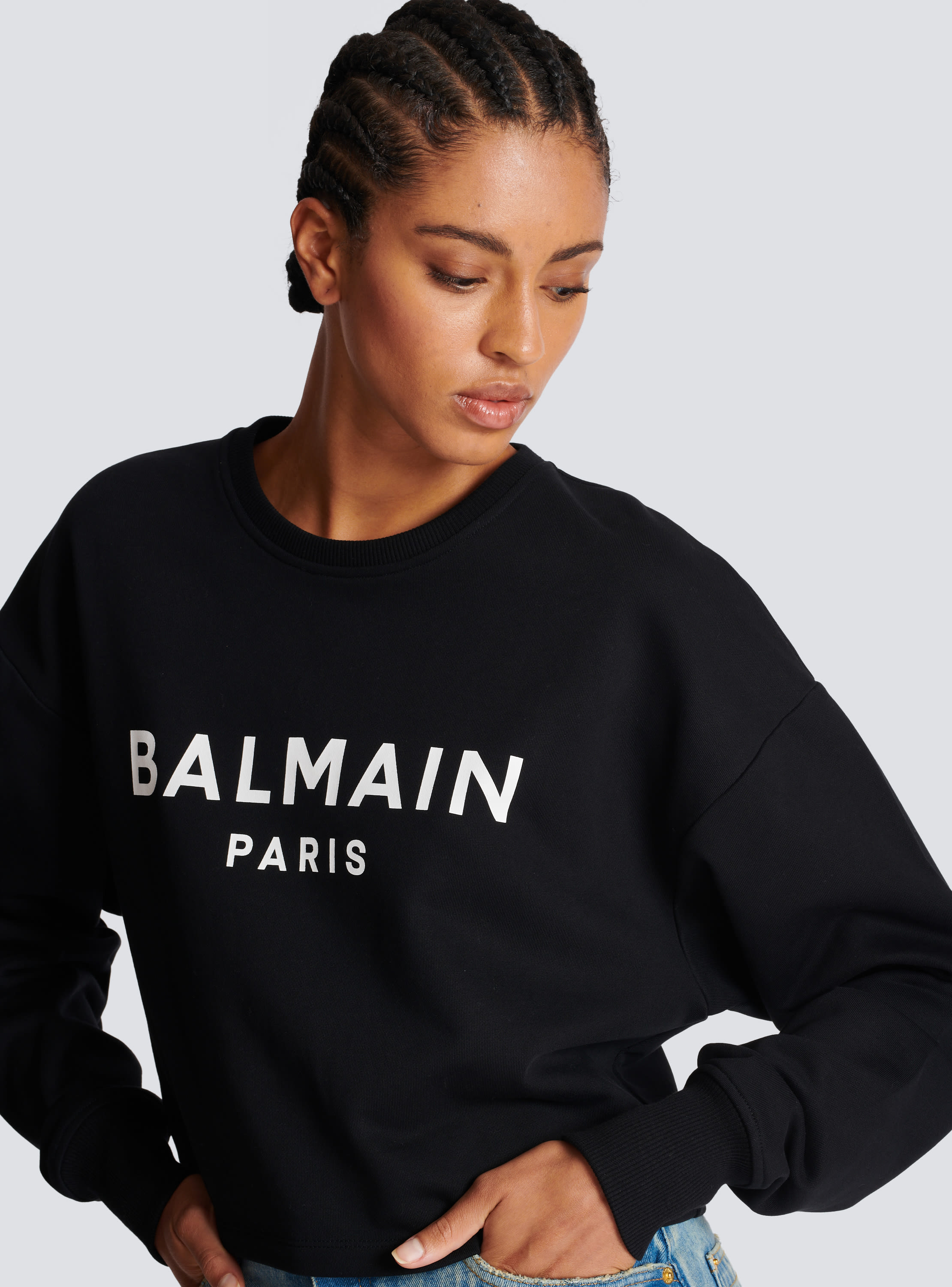 Balmain sweatshirt womens hotsell