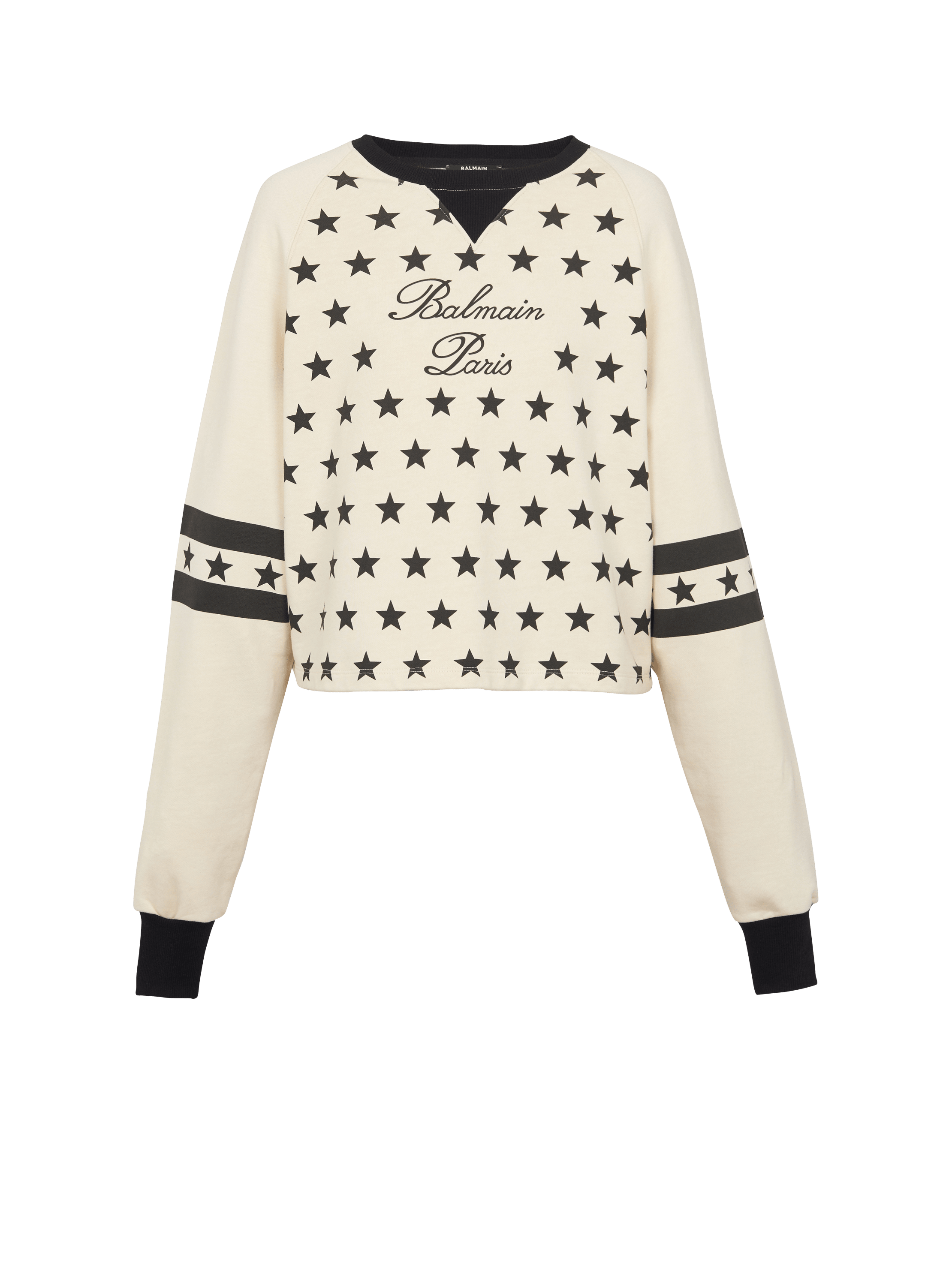 Balmain Signature Sweatshirt mit Sternen