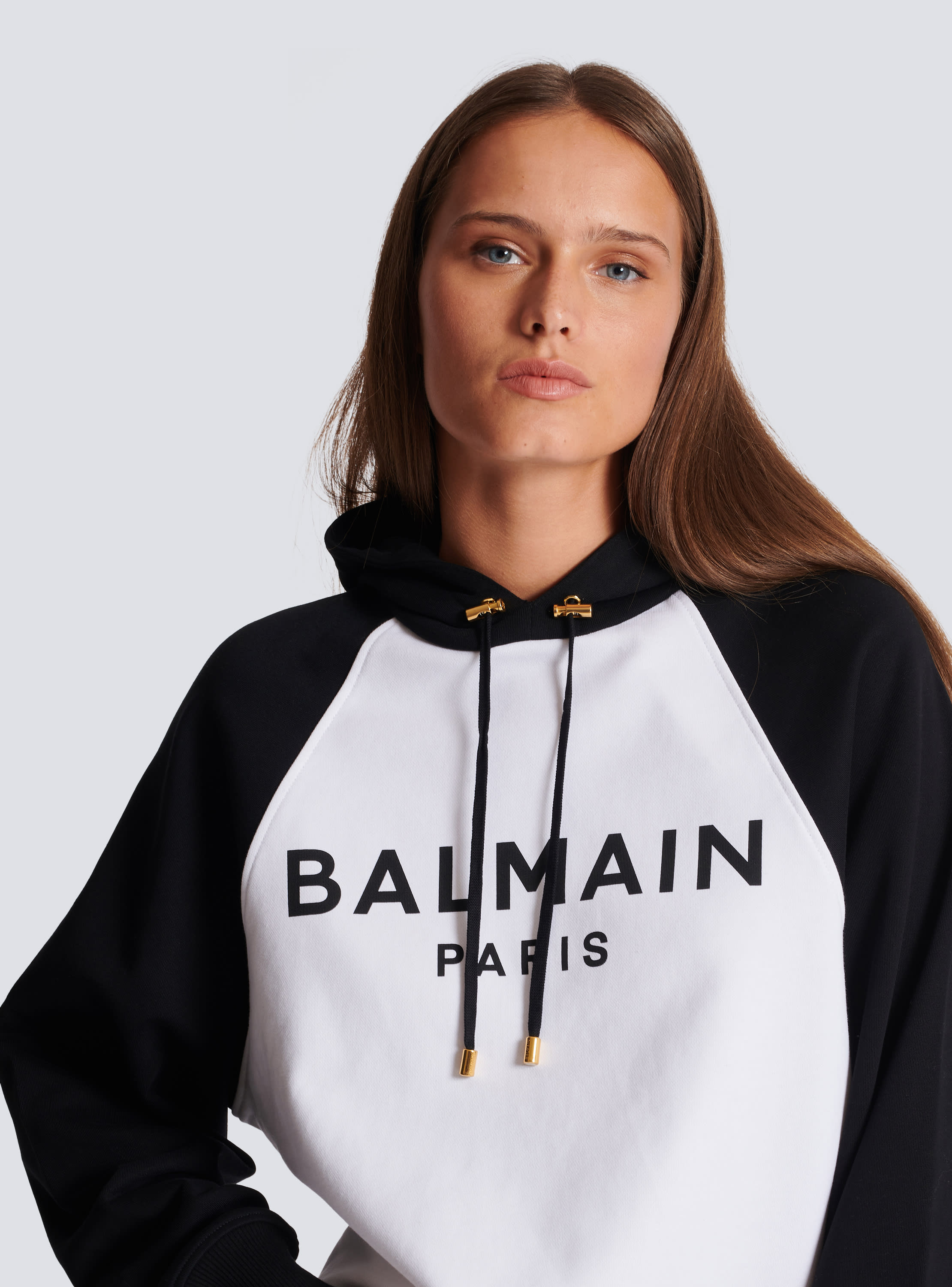 Balmain hoodie black and gold hotsell