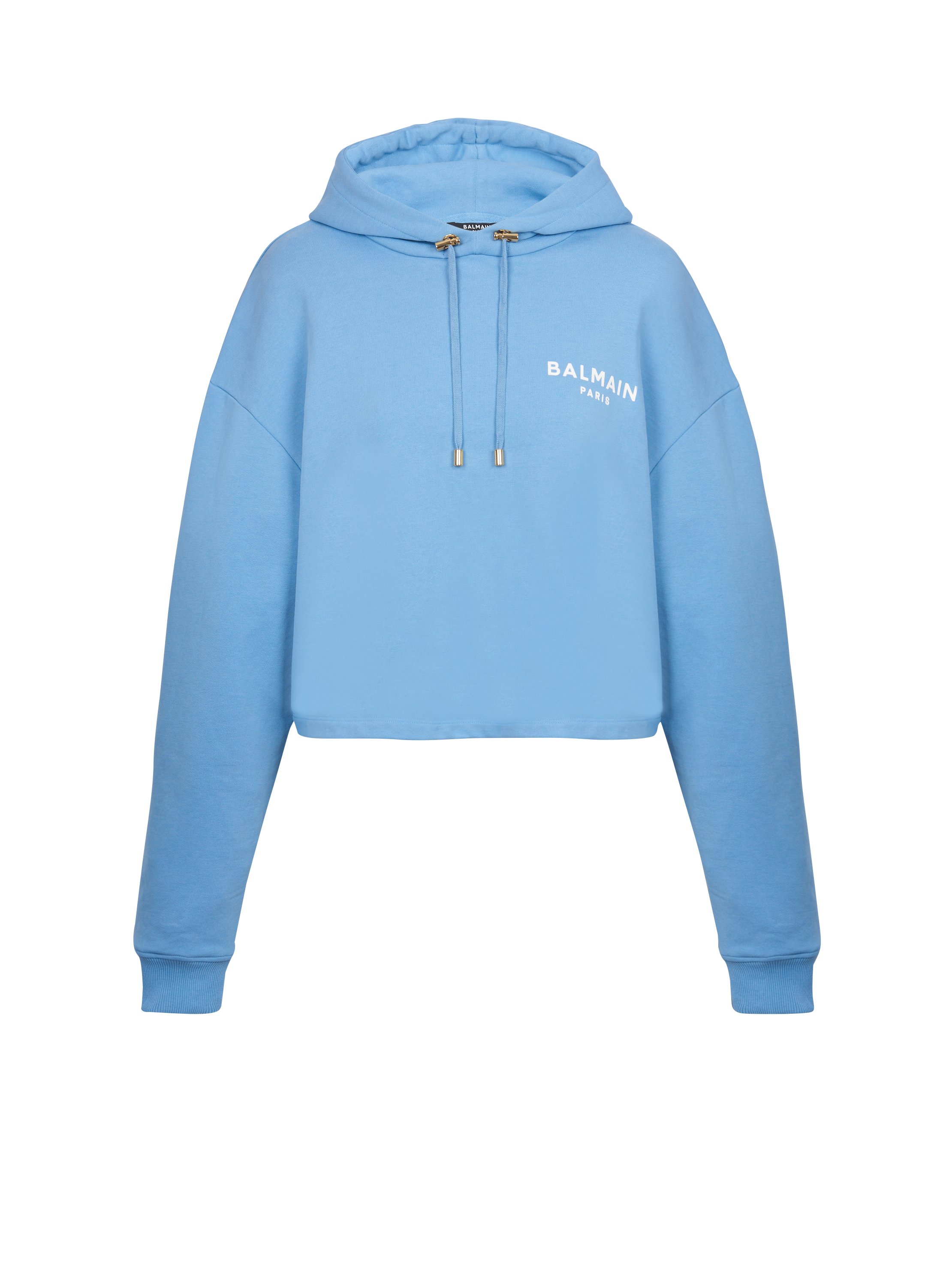 Balmain Blue Oversized Hoodie