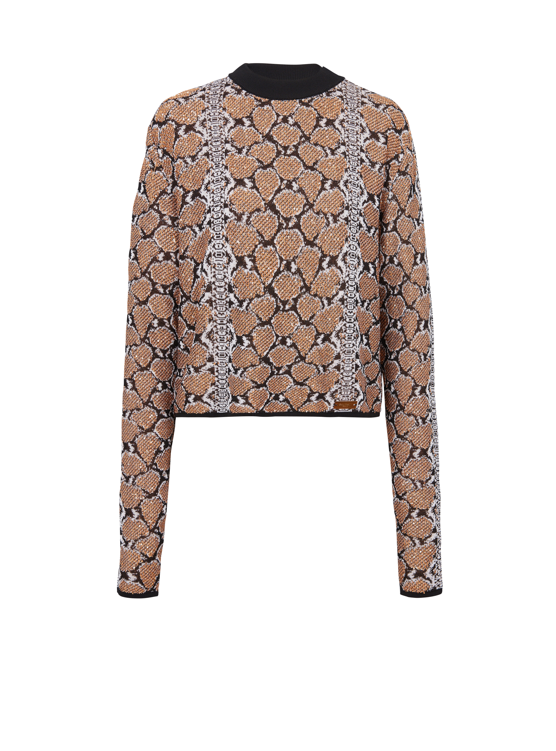 Snakeskin knit jumper