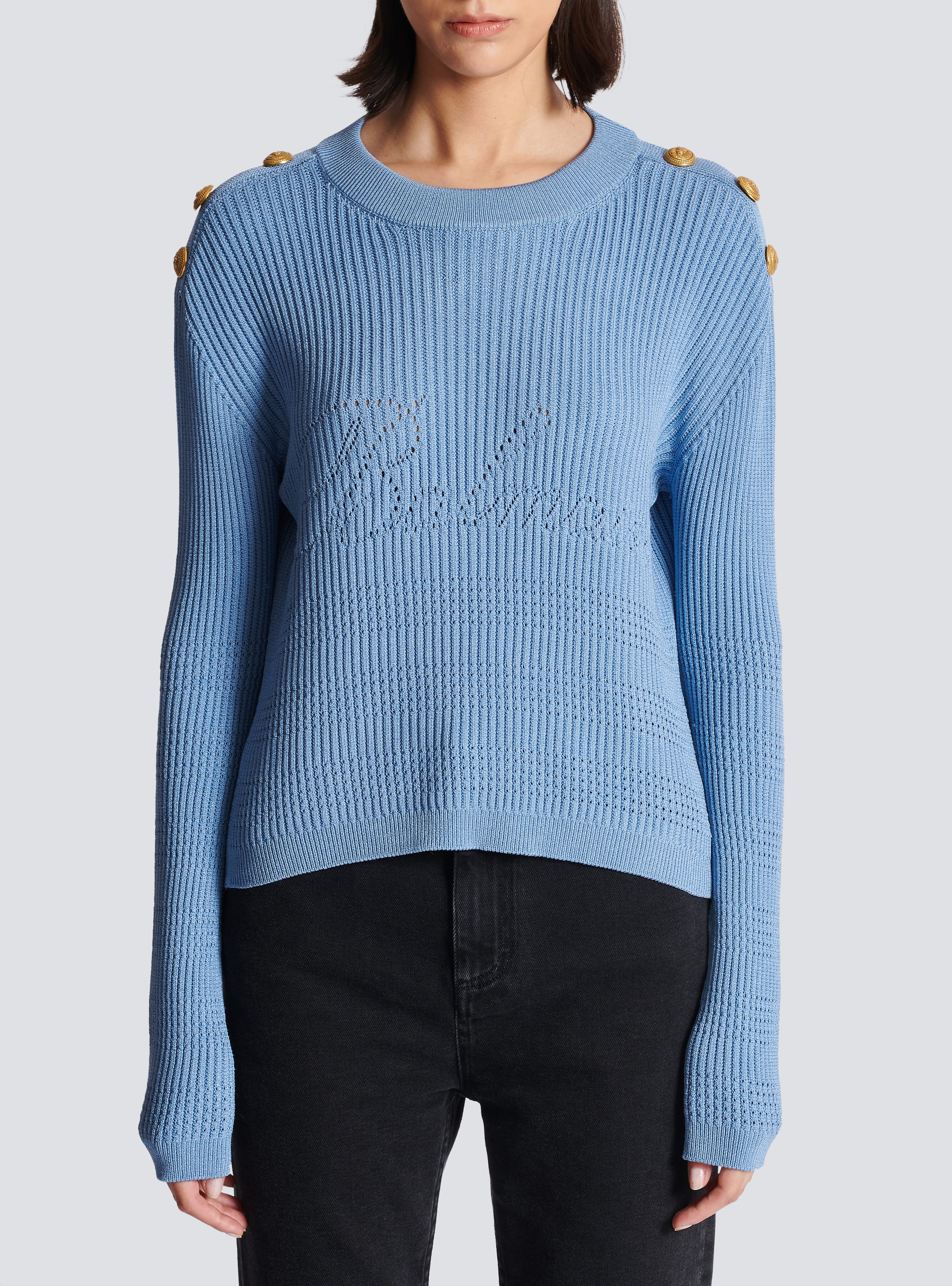 Blue best sale balmain jumper