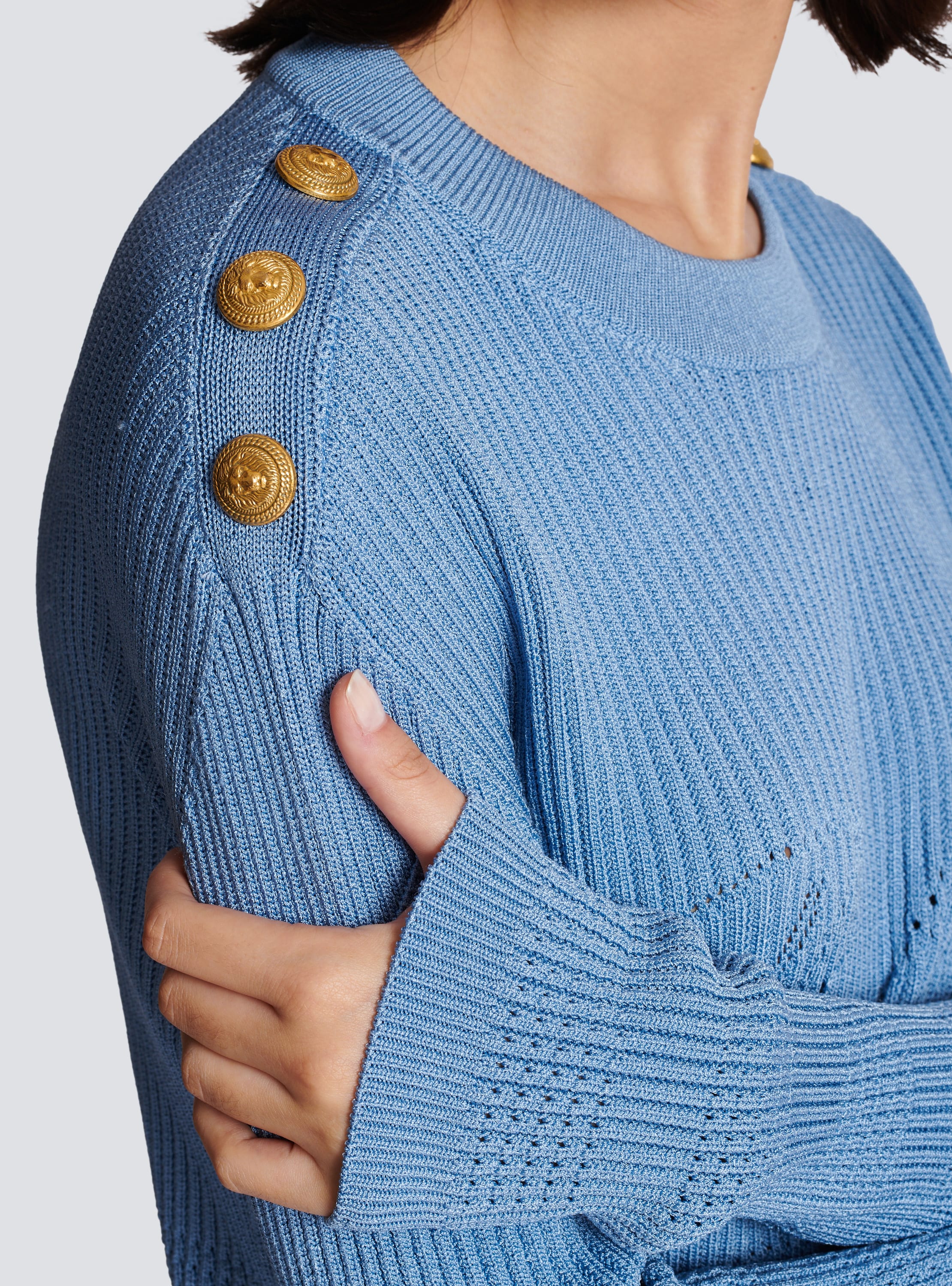 Blue best sale balmain jumper